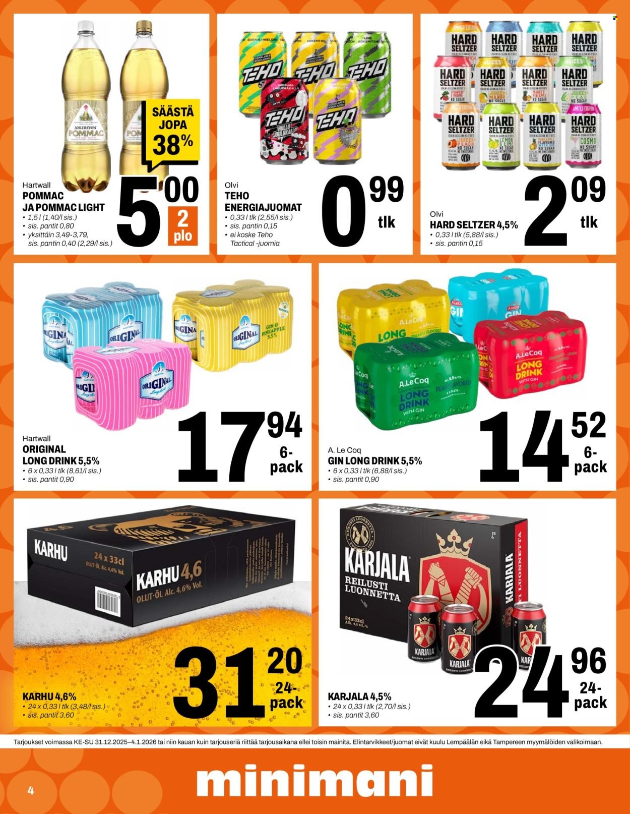 MINIMANI tarjoukset - Alkaen KE 31.12.2025