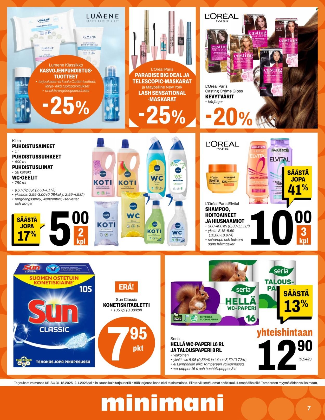 MINIMANI tarjoukset - Alkaen KE 31.12.2025