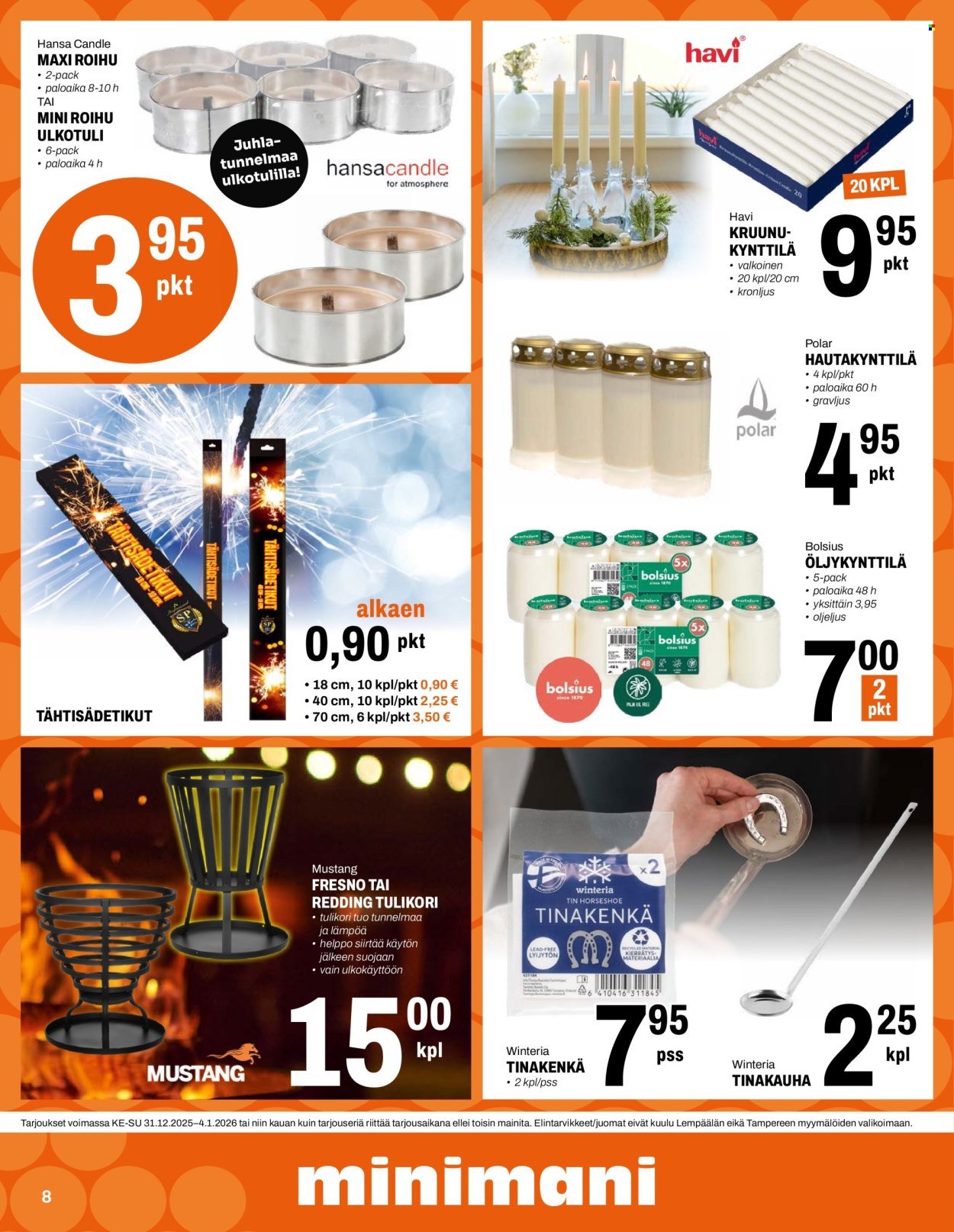 MINIMANI tarjoukset - Alkaen KE 31.12.2025