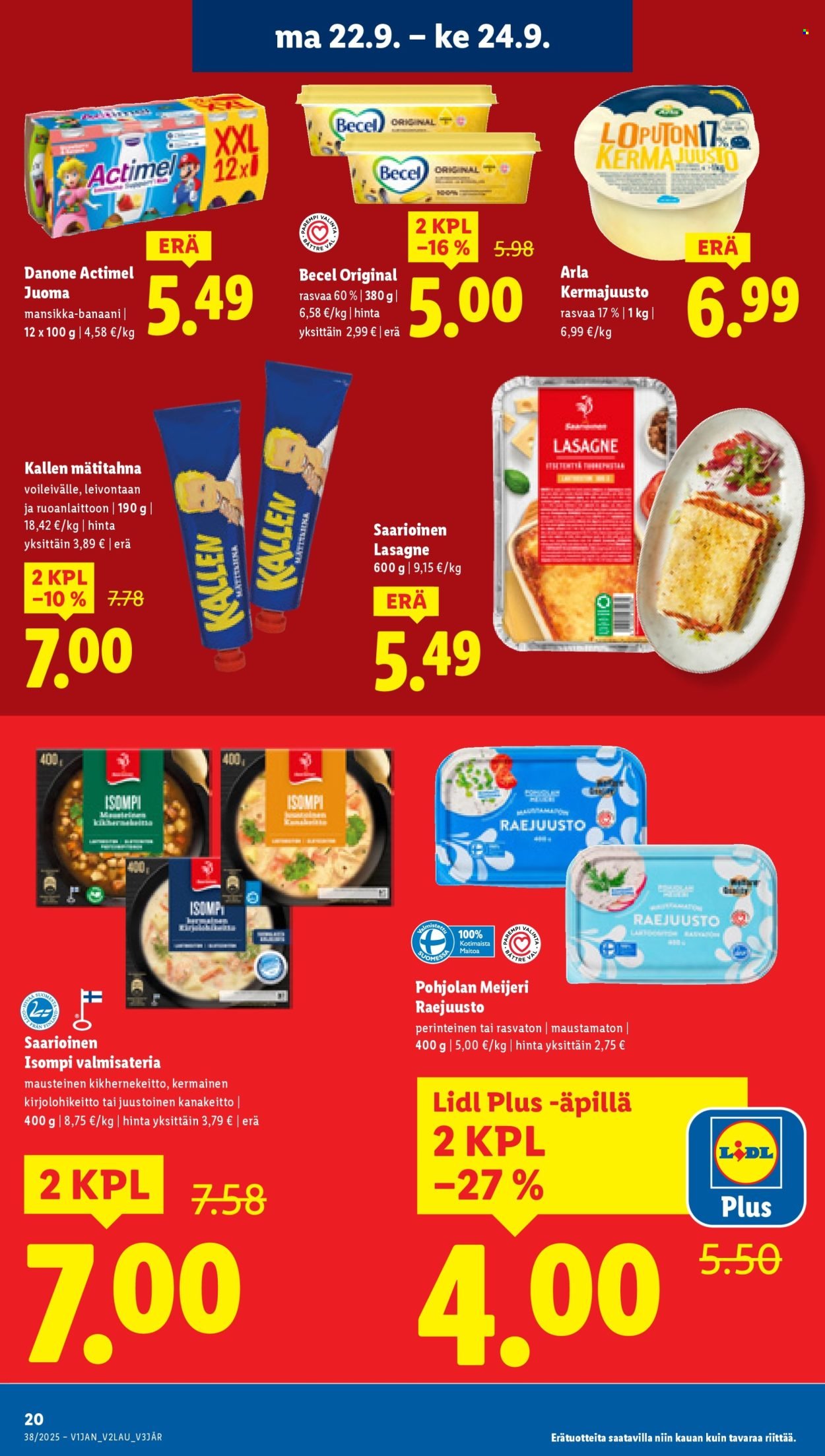 LIDL tarjoukset - Alkaen TO 18.9.2025 (2025-09-18 - 2025-09-24)
