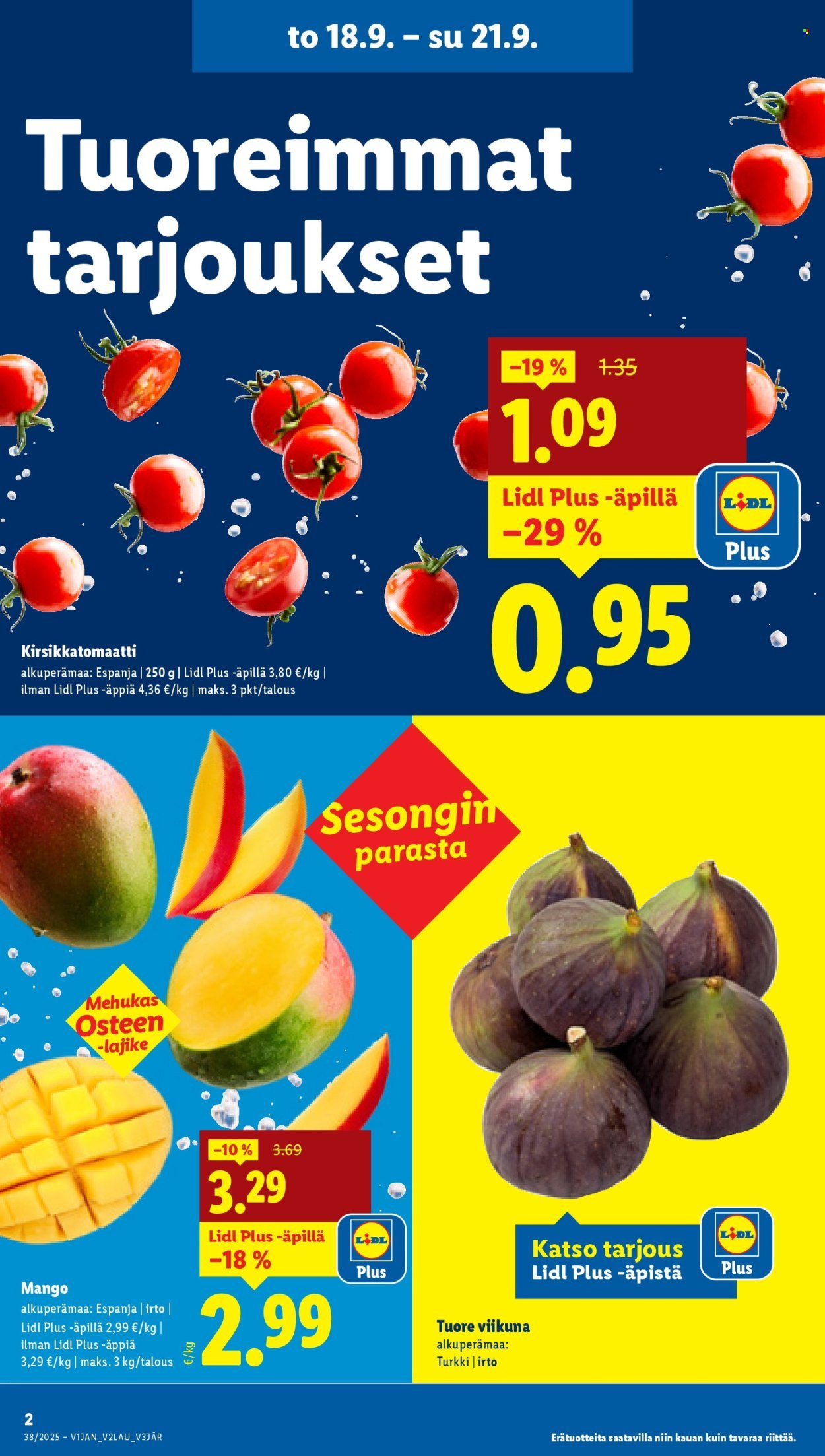 LIDL tarjoukset - Alkaen TO 18.9.2025 (2025-09-18 - 2025-09-24)
