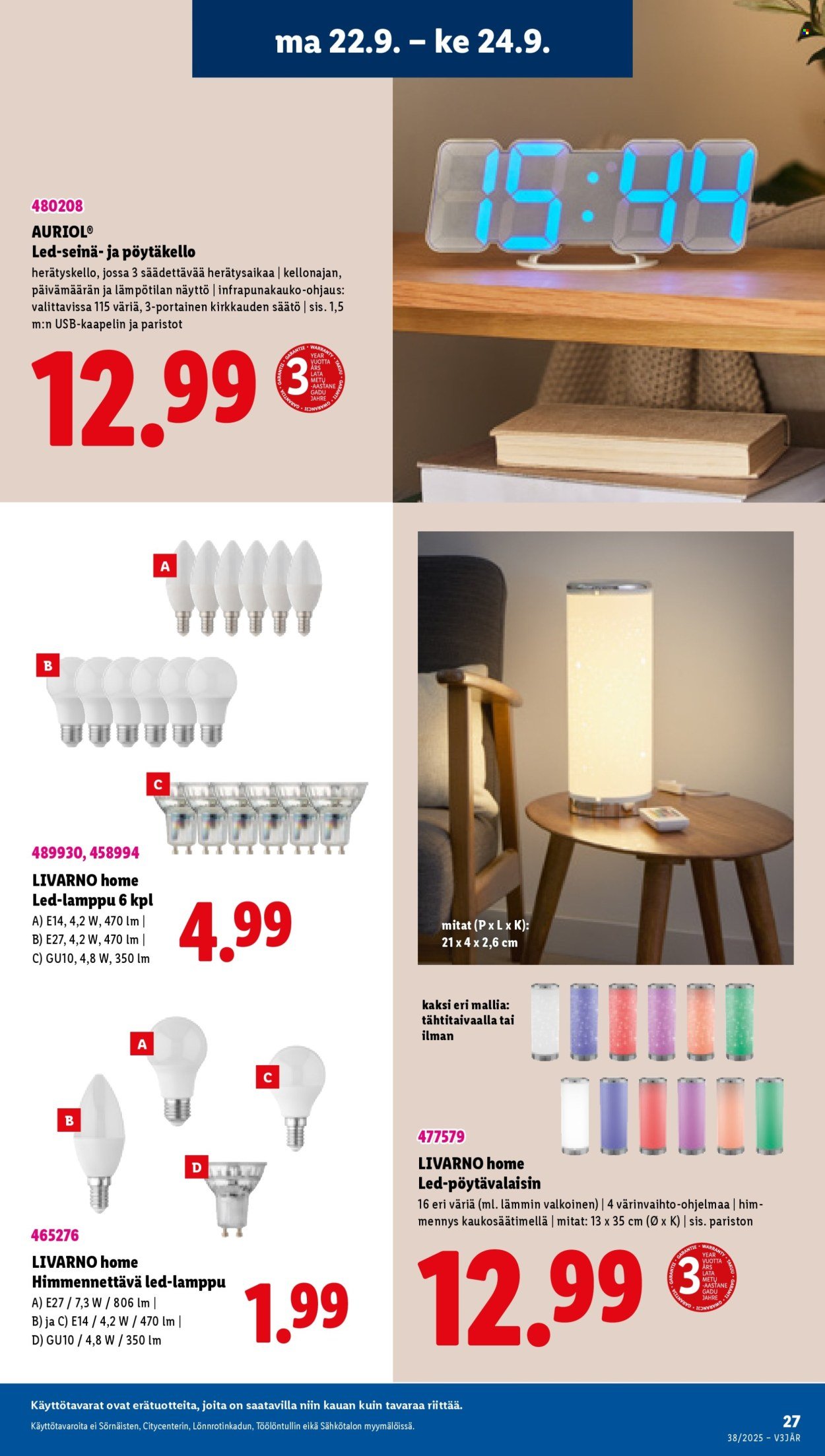 LIDL tarjoukset - Alkaen TO 18.9.2025 (2025-09-18 - 2025-09-24)