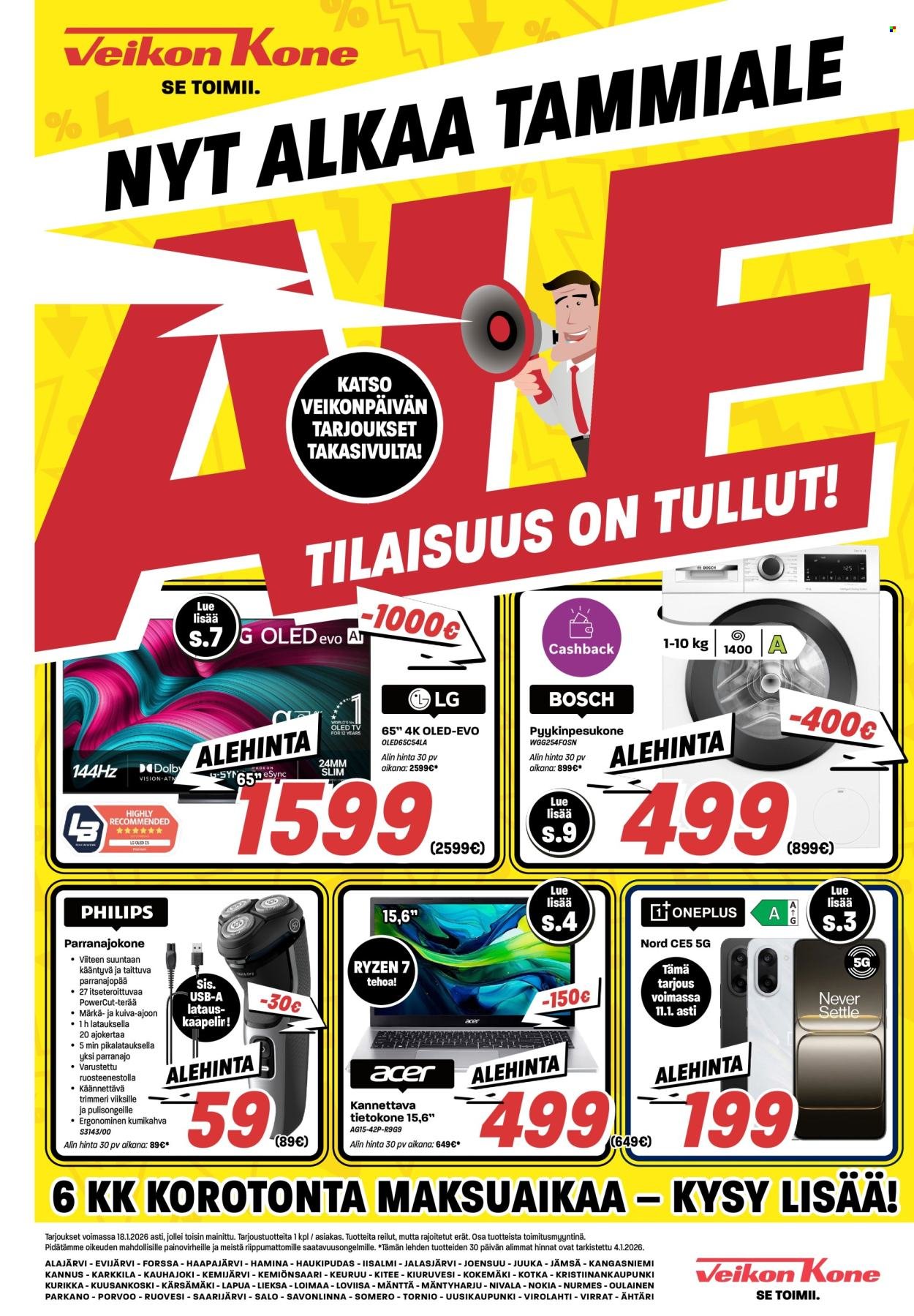 VEIKON KONE tarjoukset - Alkaen MA 5.1.2026