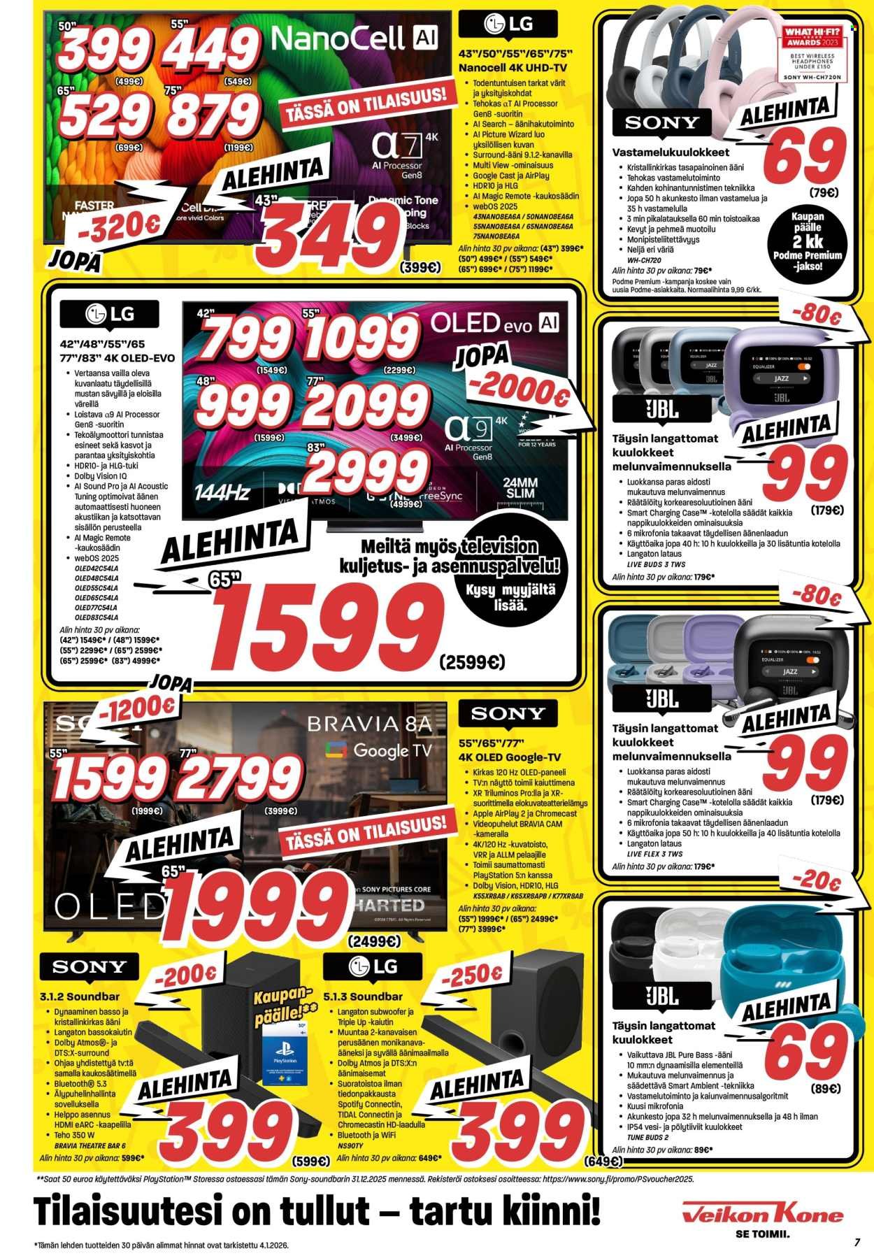 VEIKON KONE tarjoukset - Alkaen MA 5.1.2026