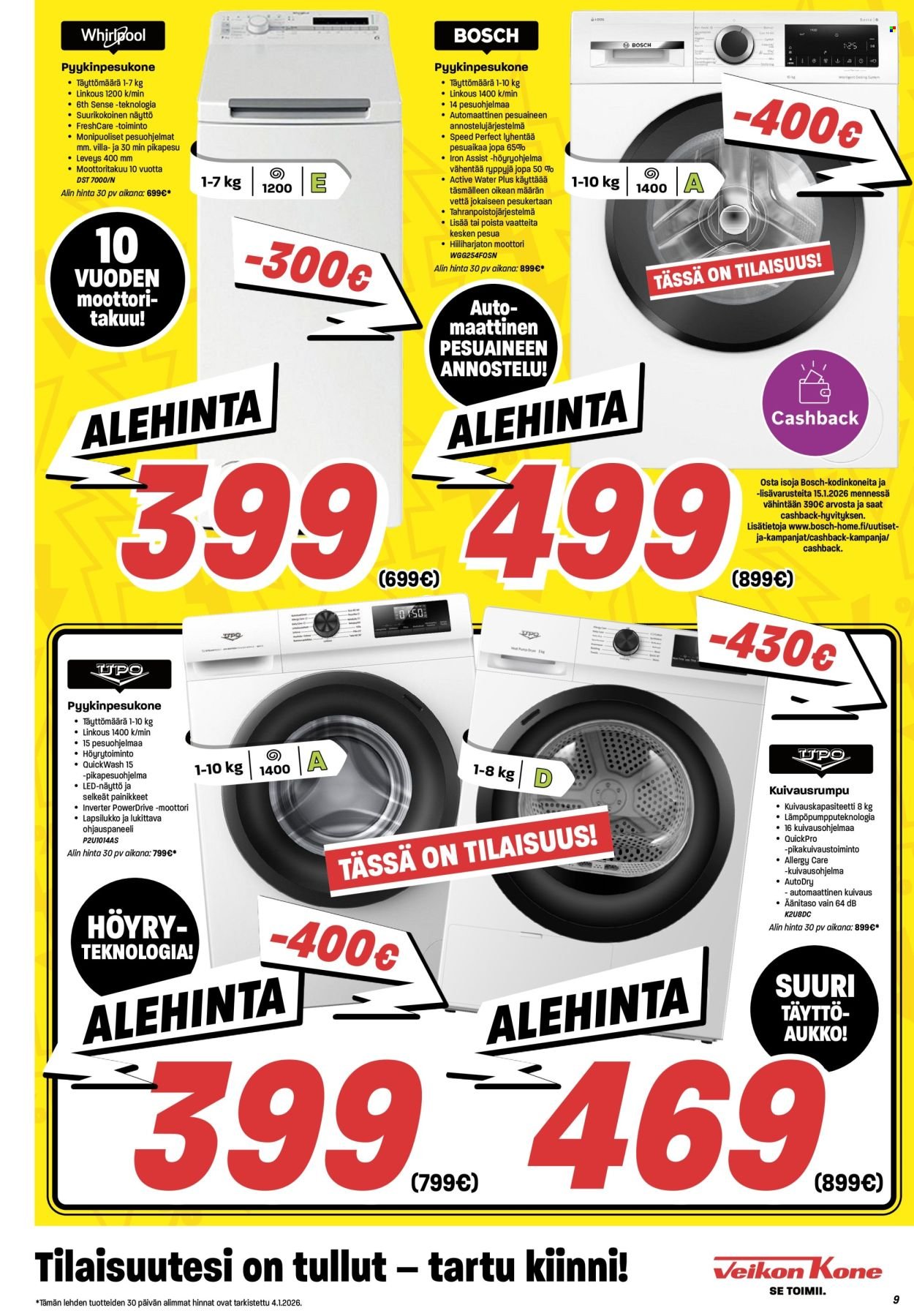 VEIKON KONE tarjoukset - Alkaen MA 5.1.2026