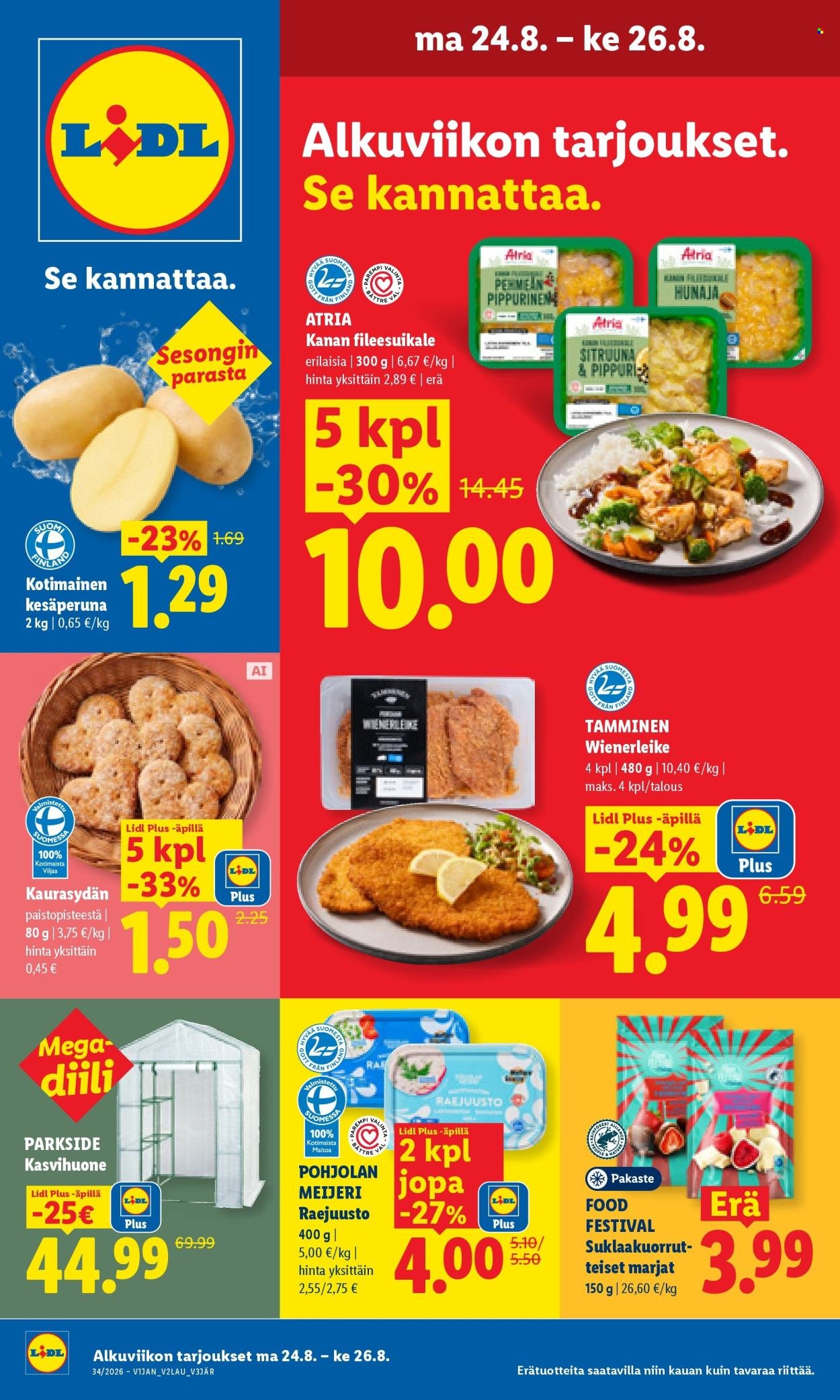 LIDL tarjoukset - Alkaen MA 24.8.2026