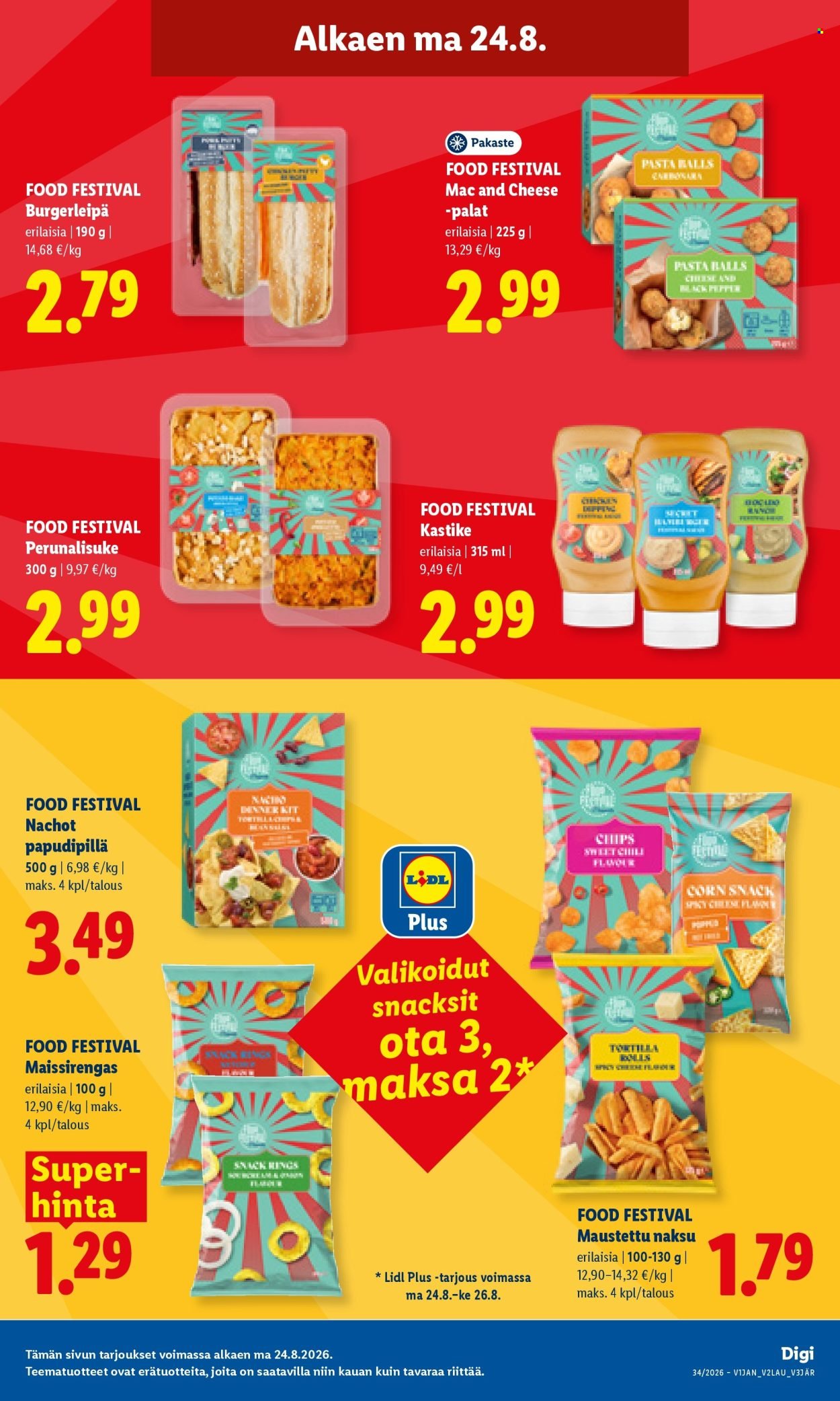 LIDL tarjoukset - Alkaen MA 24.8.2026