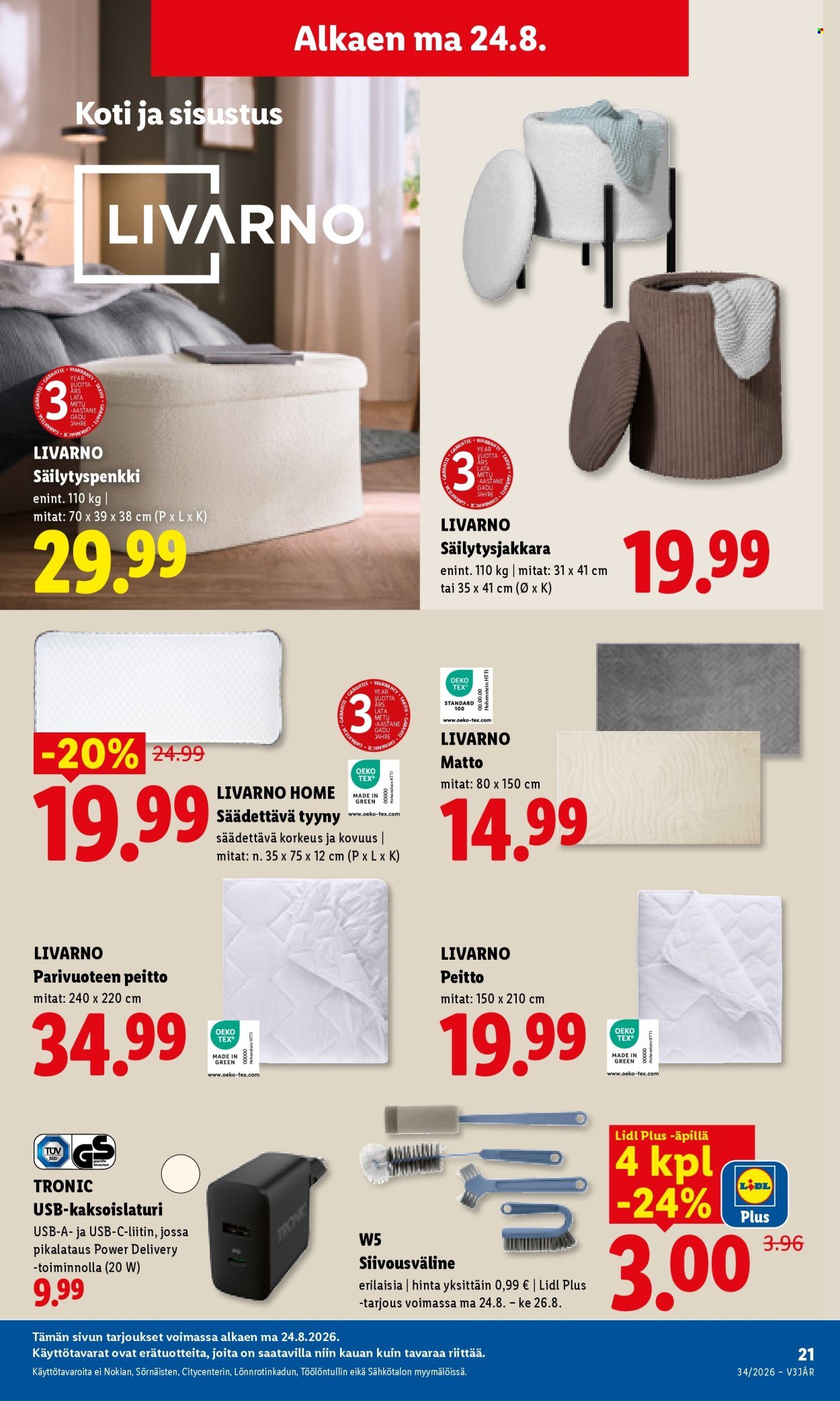 LIDL tarjoukset - Alkaen MA 24.8.2026