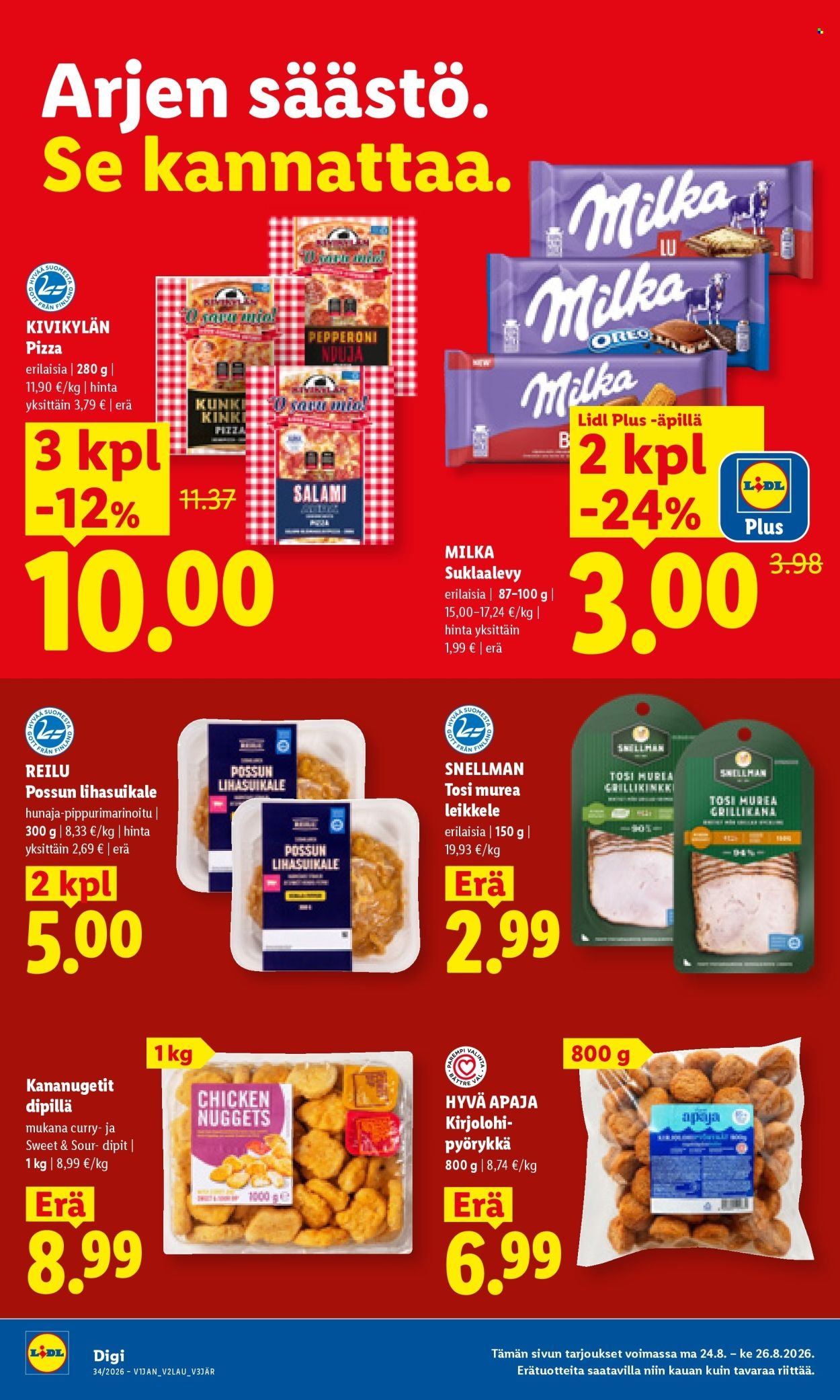 LIDL tarjoukset - Alkaen MA 24.8.2026