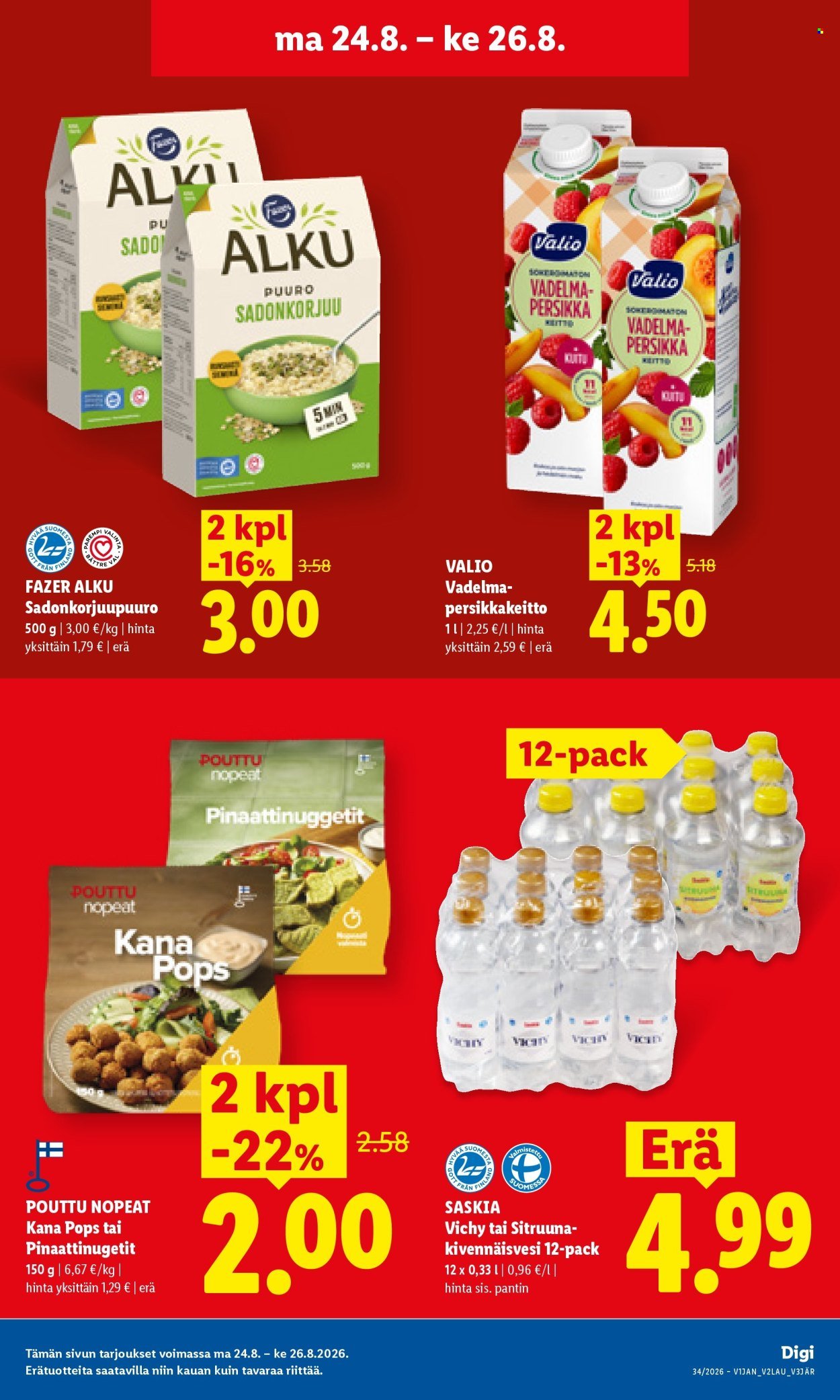 LIDL tarjoukset - Alkaen MA 24.8.2026