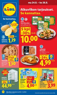 LIDL tarjoukset - Alkaen MA 24.8.2026