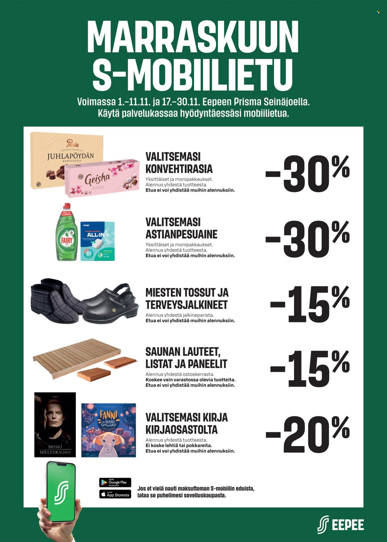 PRISMA tarjoukset - Alkaen LA 1.11.2025 (2025-11-01 - 2025-11-30)