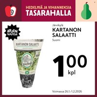 K-MARKET tarjoukset - Alkaen MA 26.1.2026