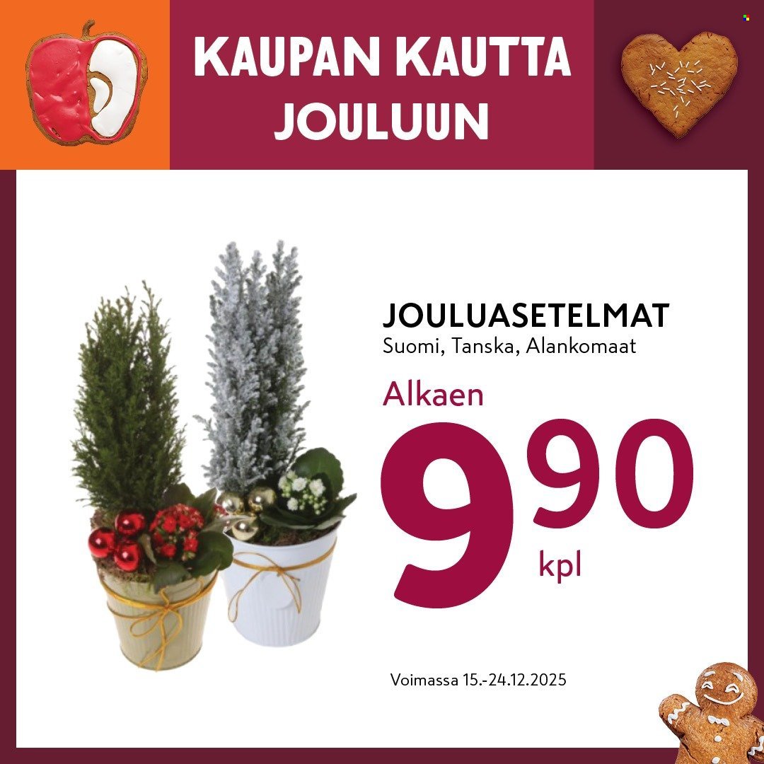 K-MARKET tarjoukset - Alkaen MA 15.12.2025