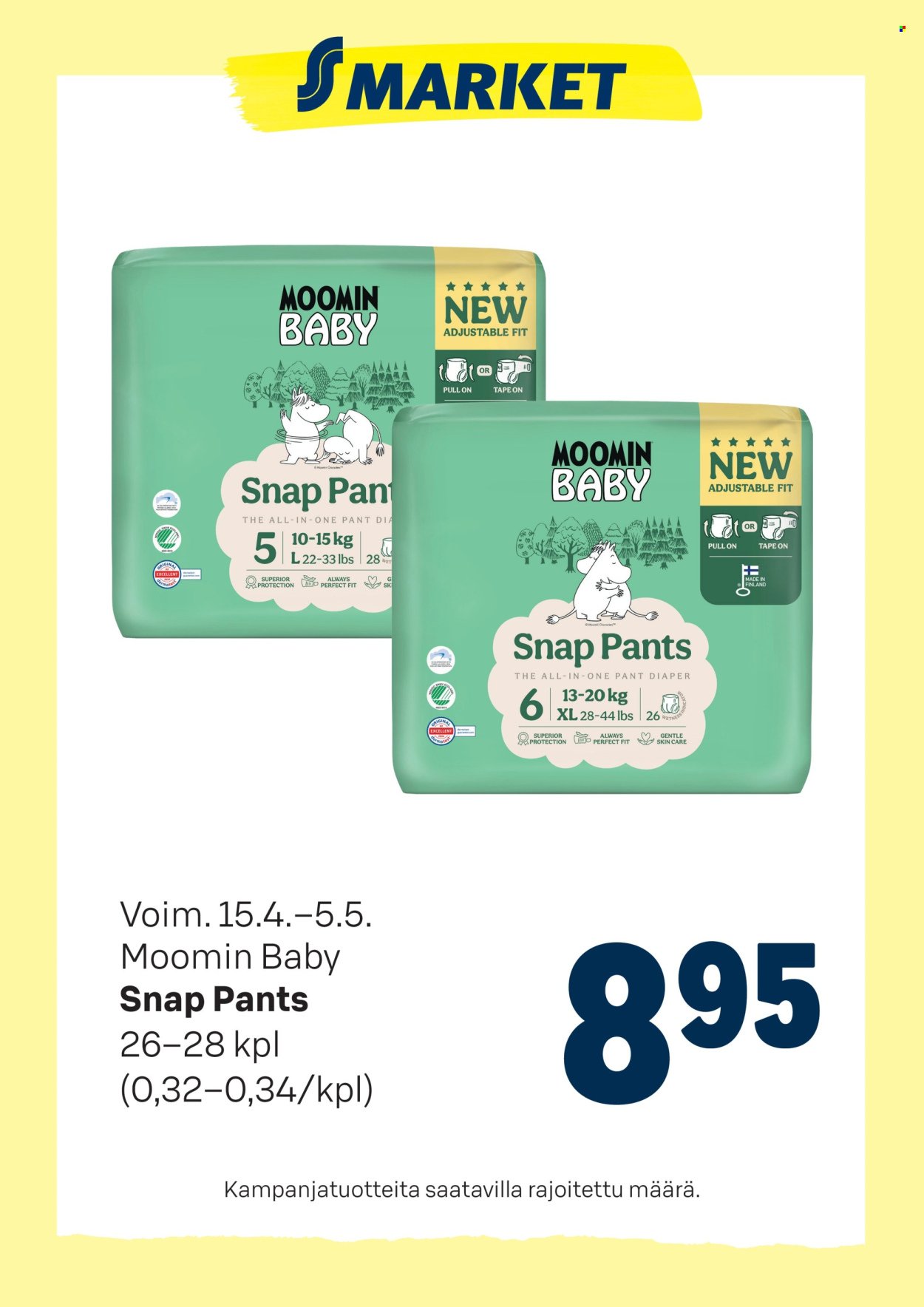 S-MARKET tarjoukset - Moomin baby
