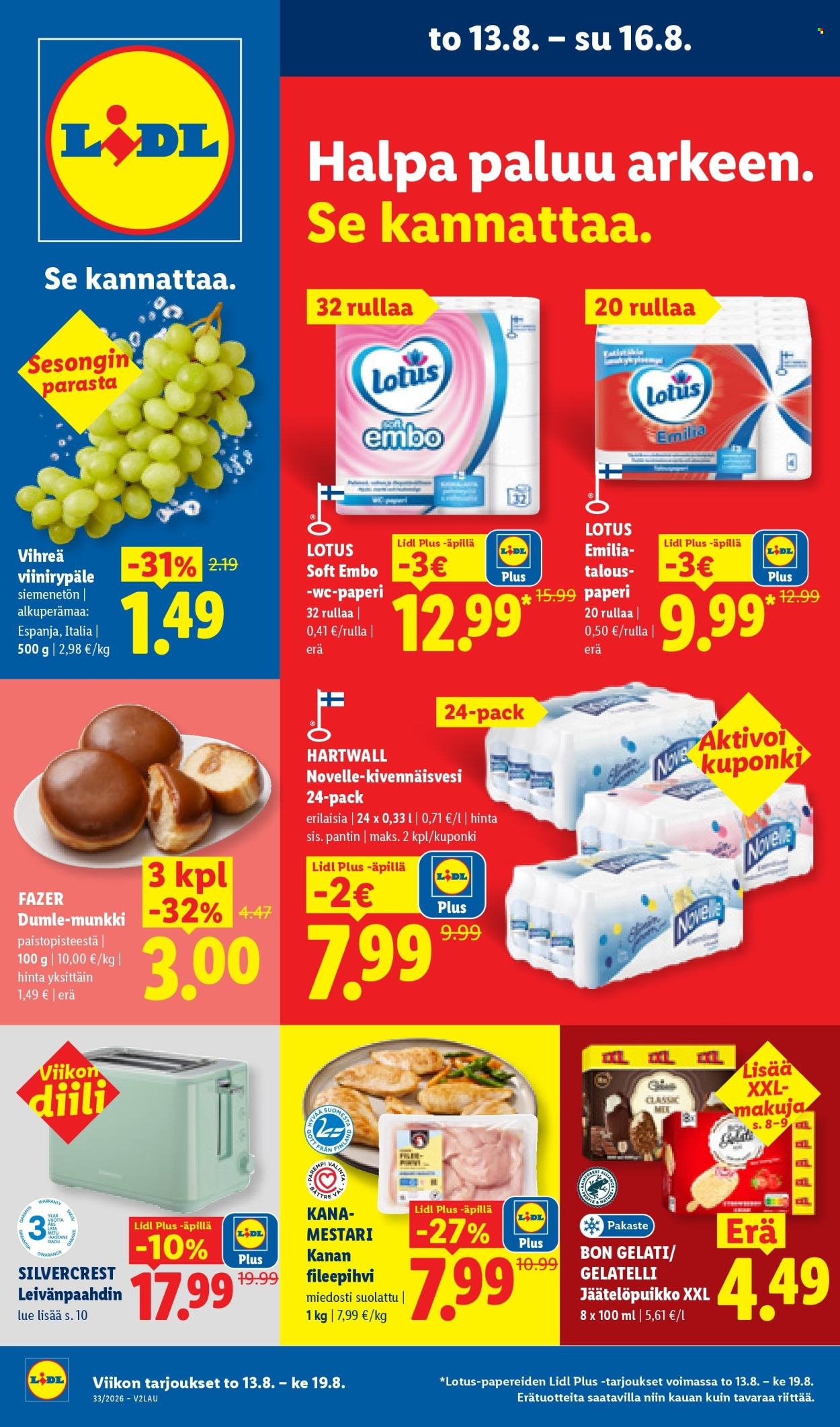 LIDL tarjoukset - Alkaen TO 13.8.2026