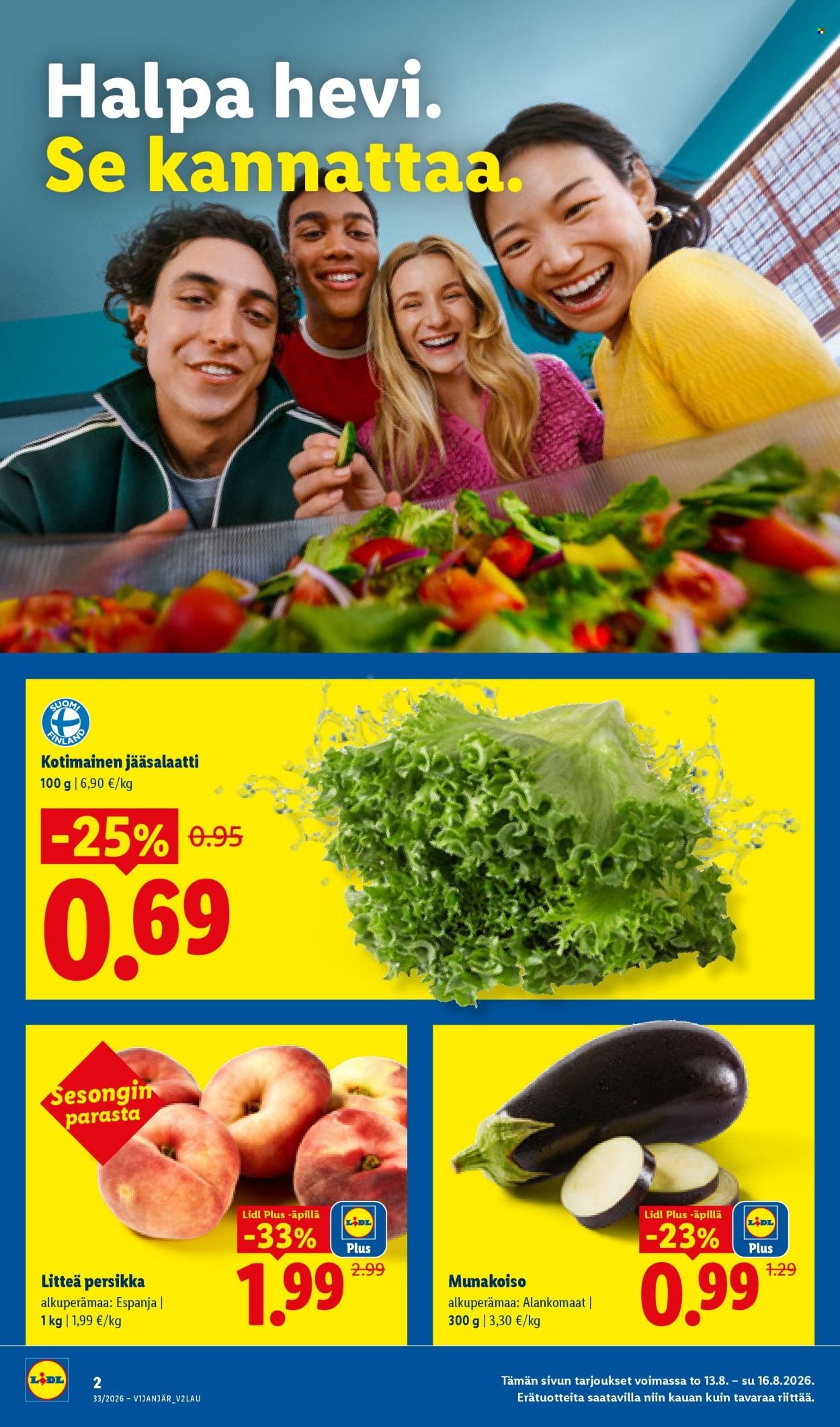 LIDL tarjoukset - Alkaen TO 13.8.2026