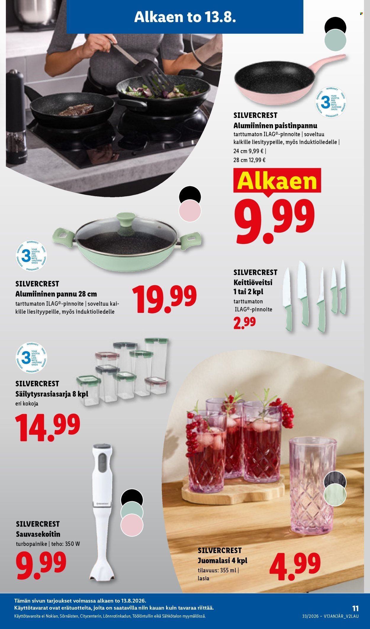 LIDL tarjoukset - Alkaen TO 13.8.2026