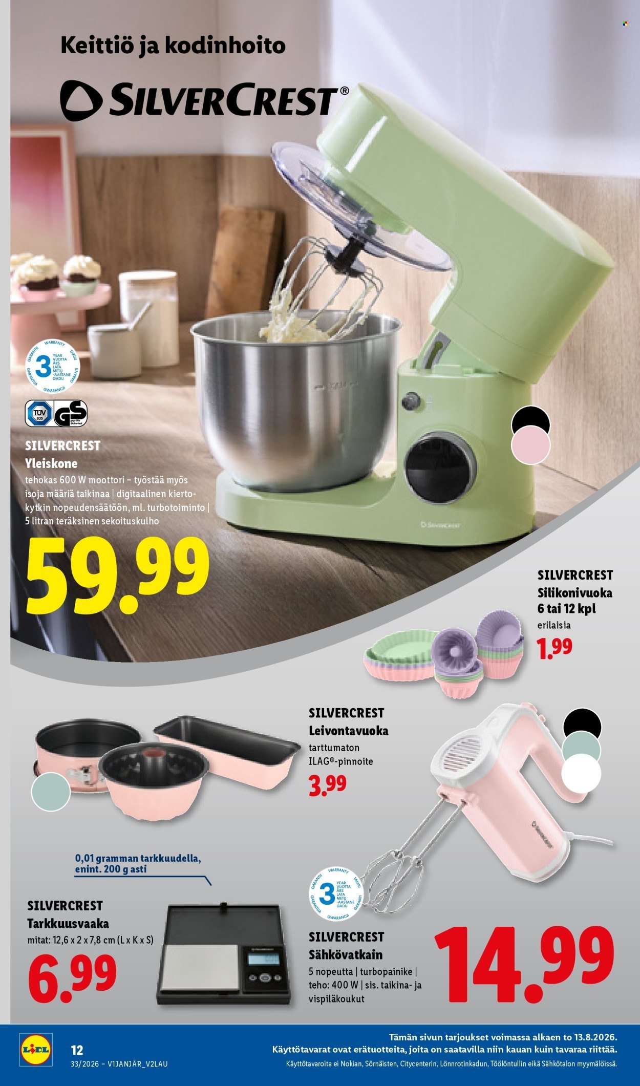 LIDL tarjoukset - Alkaen TO 13.8.2026