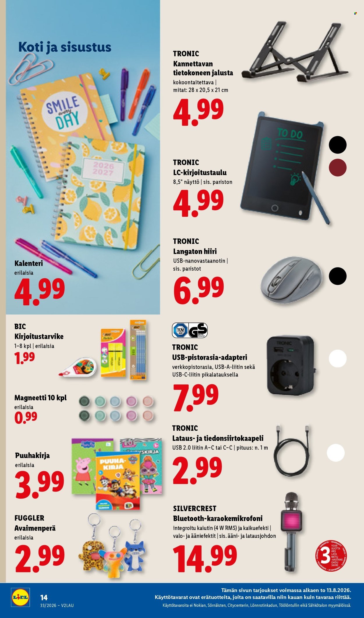 LIDL tarjoukset - Alkaen TO 13.8.2026