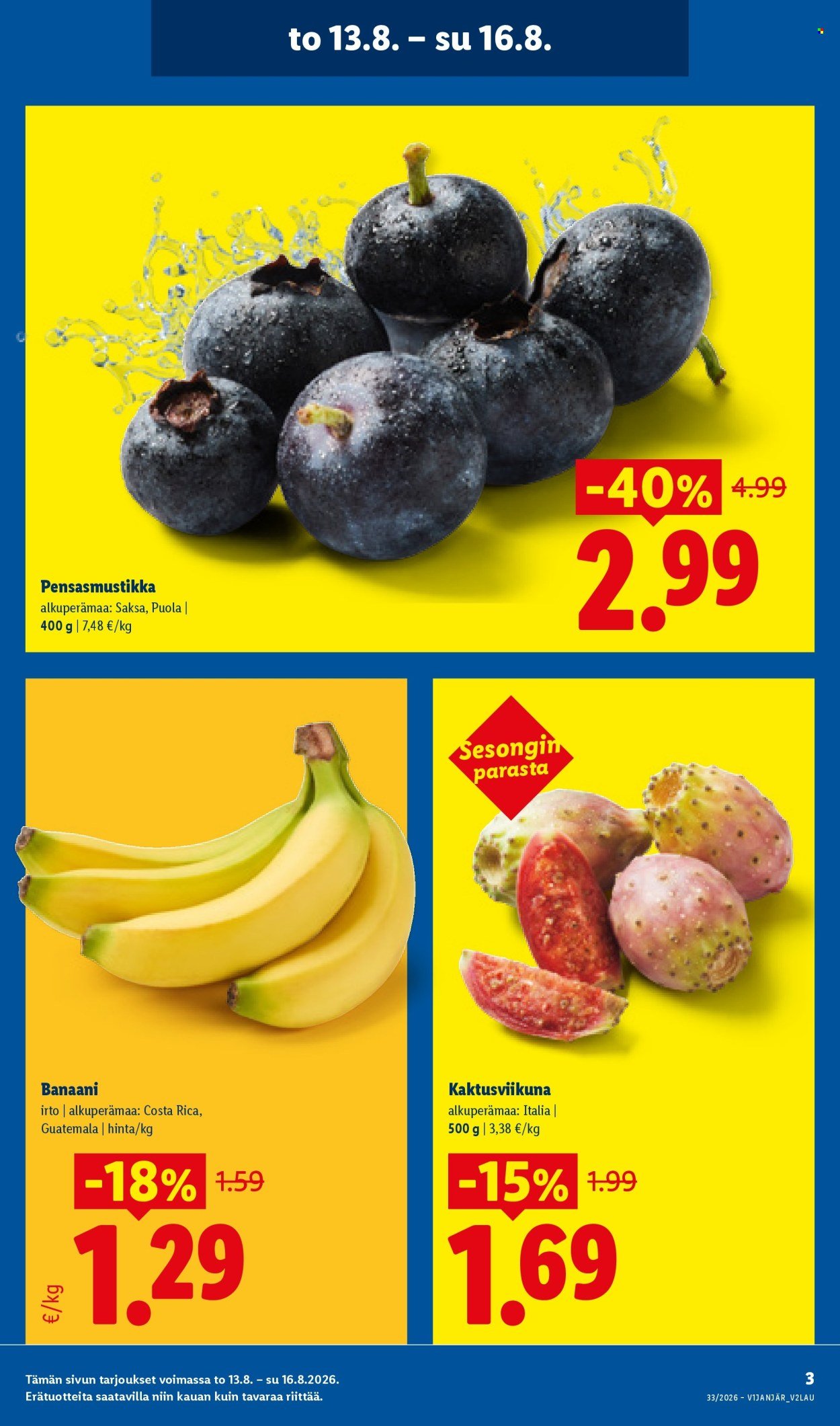 LIDL tarjoukset - Alkaen TO 13.8.2026