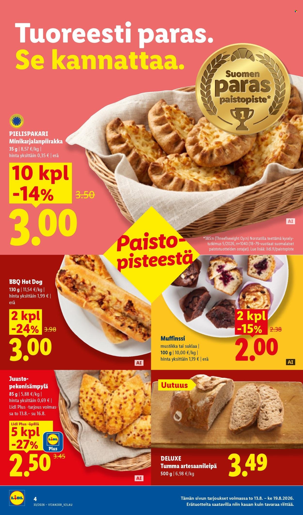 LIDL tarjoukset - Alkaen TO 13.8.2026