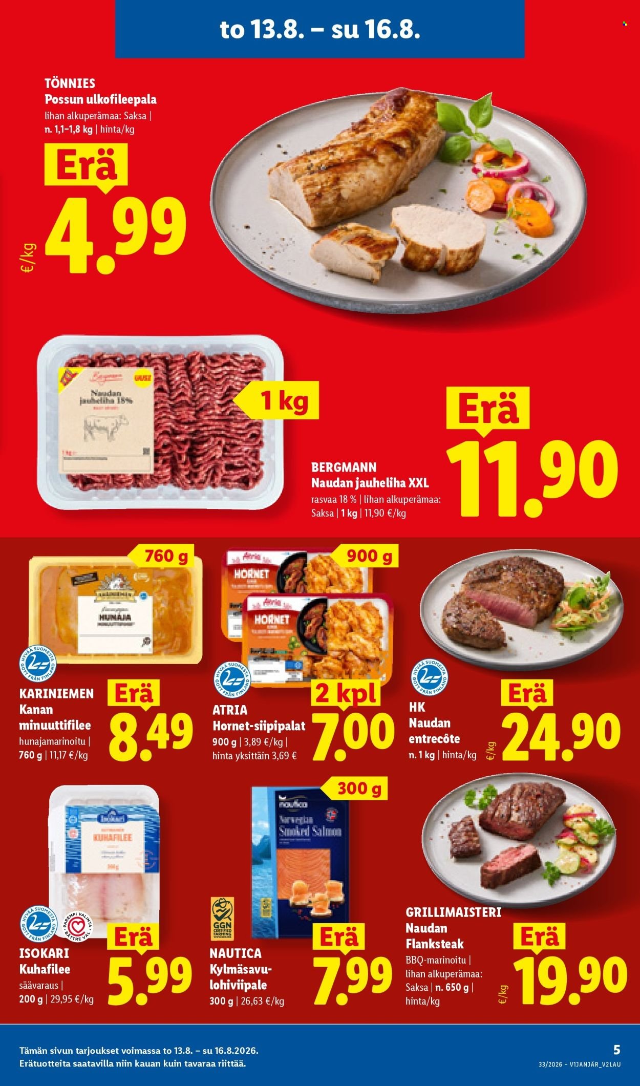 LIDL tarjoukset - Alkaen TO 13.8.2026