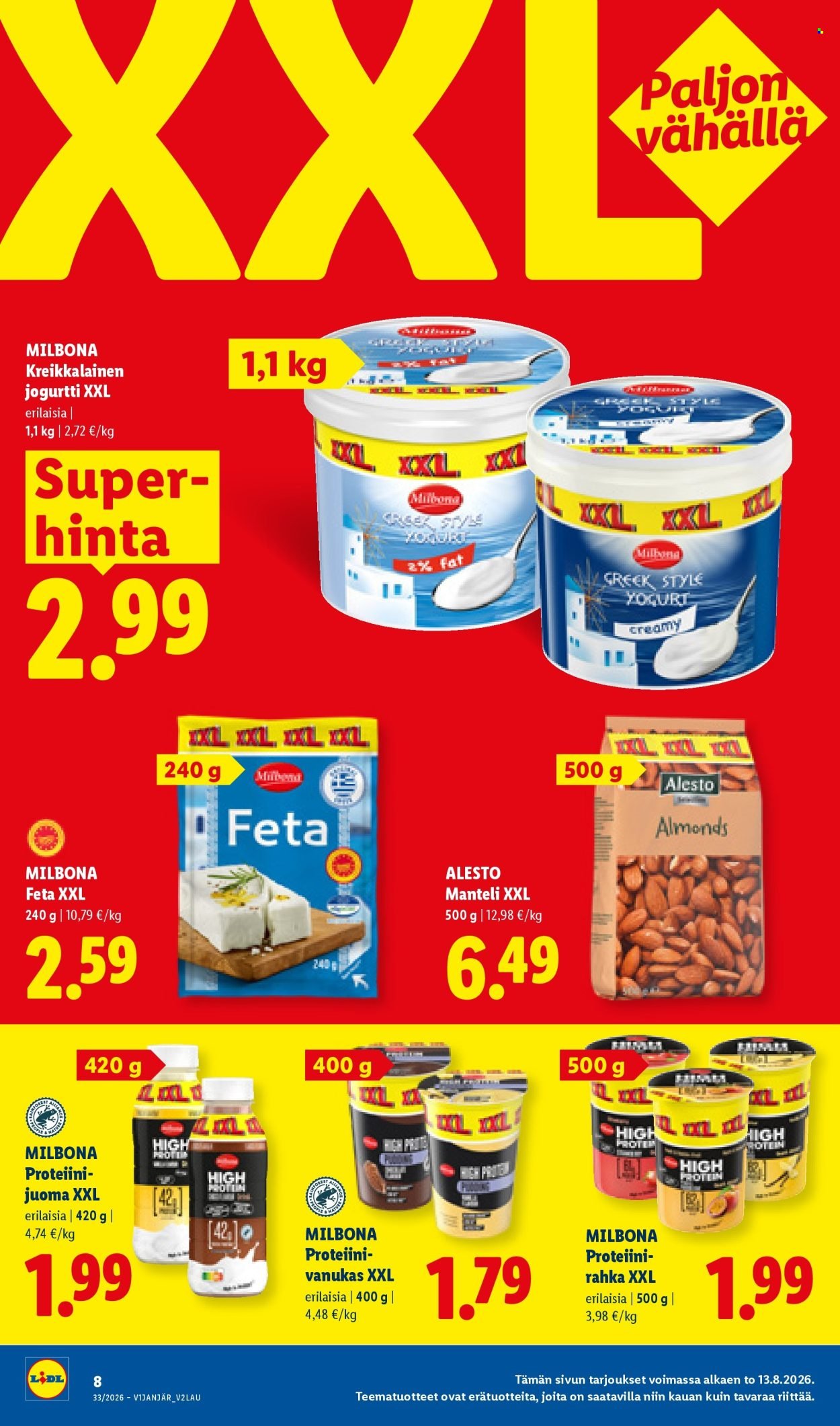 LIDL tarjoukset - Alkaen TO 13.8.2026