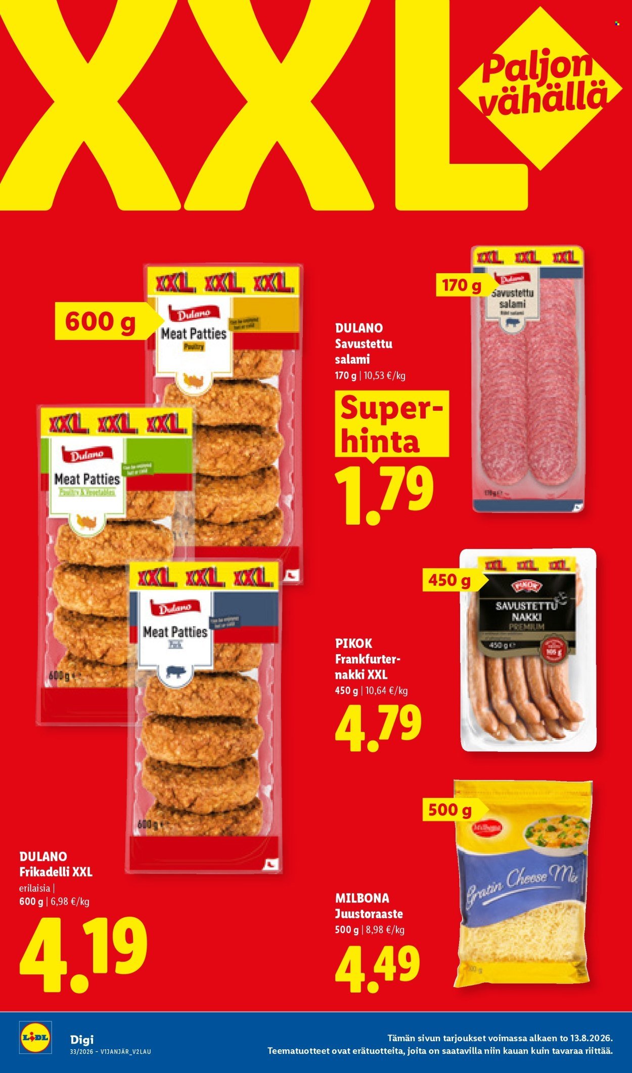 LIDL tarjoukset - Alkaen TO 13.8.2026