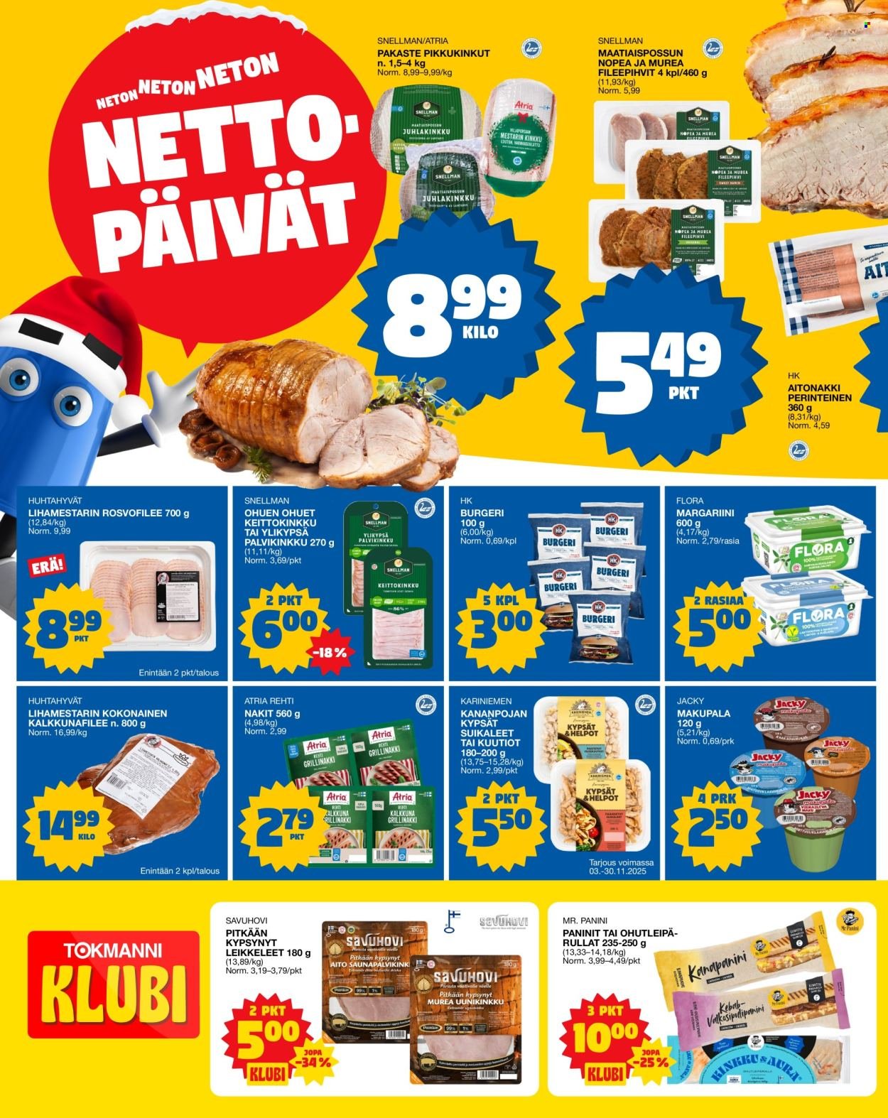 TOKMANNI tarjoukset - Ruokasanomat (2025-11-13 - 2025-11-16)