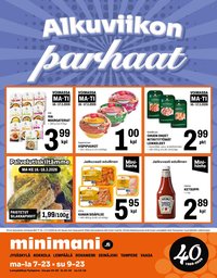 MINIMANI tarjoukset - Alkaen MA 16.3.2026