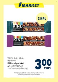 S-MARKET tarjoukset - Pahkinapatukat