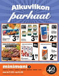 MINIMANI tarjoukset - Alkaen MA 23.3.2026