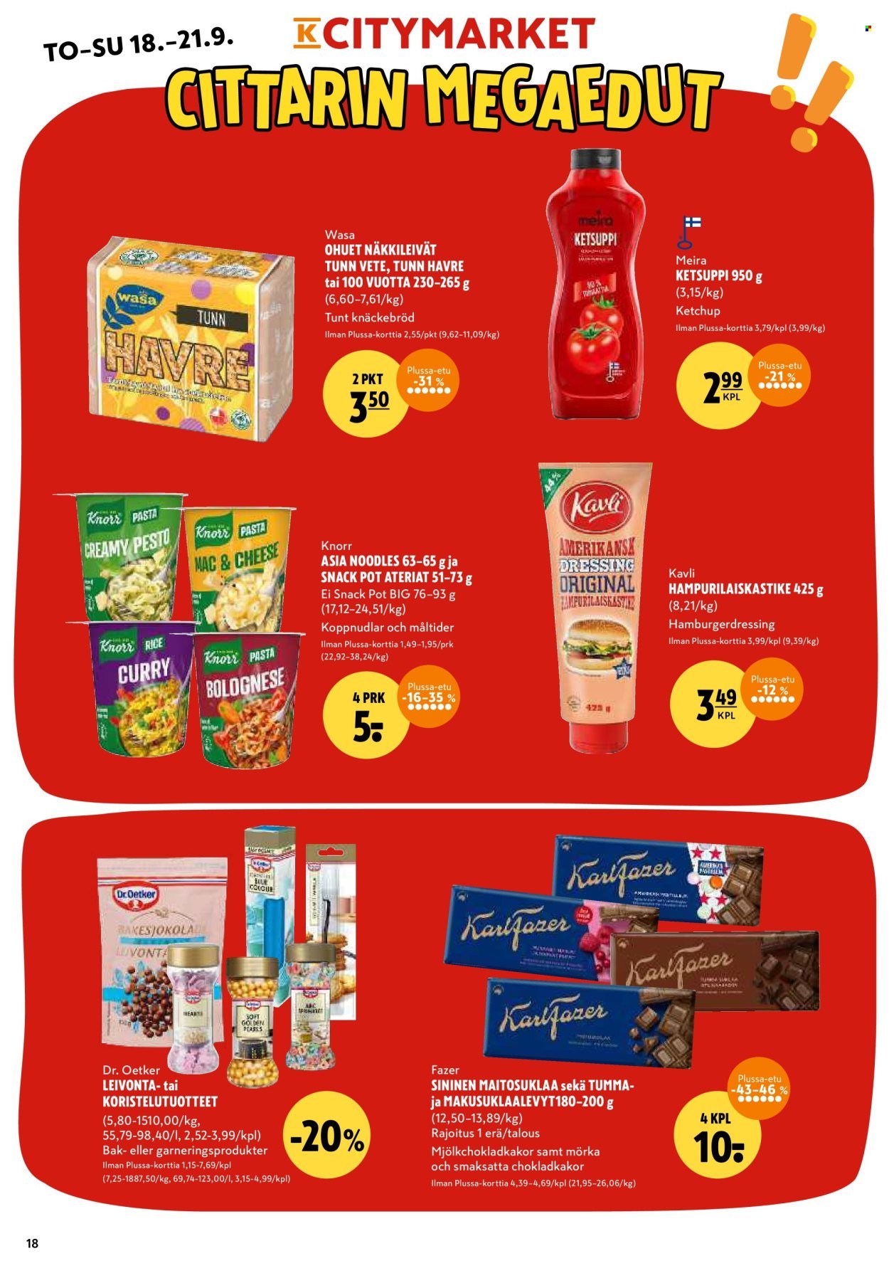 K-CITYMARKET tarjoukset - Alkaen TO 18.9.2025 (2025-09-18 - 2025-09-21)