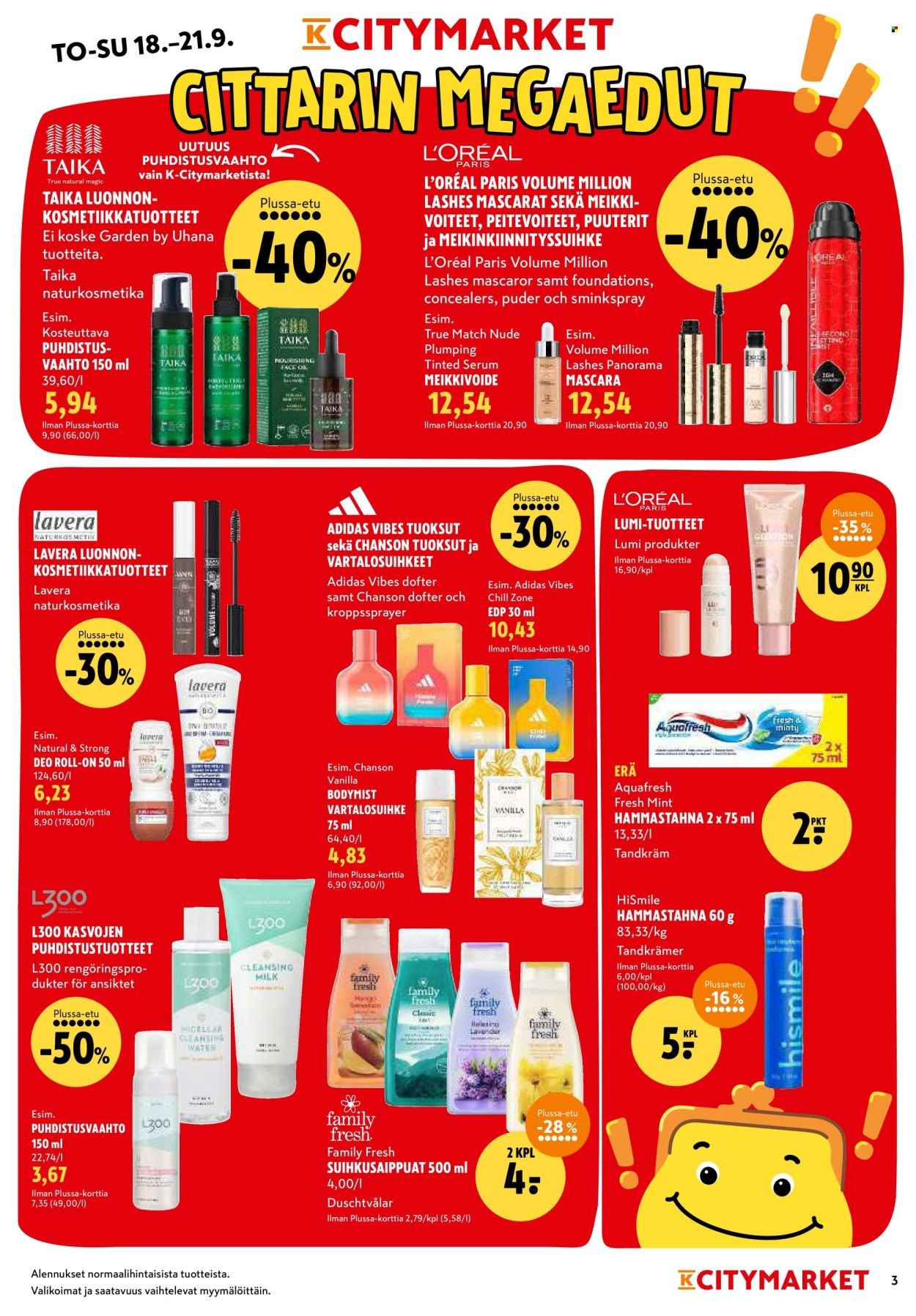 K-CITYMARKET tarjoukset - Alkaen TO 18.9.2025 (2025-09-18 - 2025-09-21)