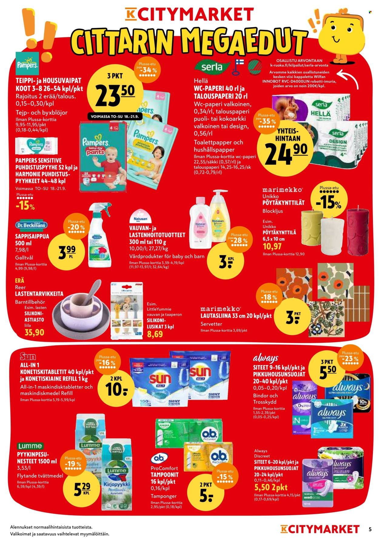 K-CITYMARKET tarjoukset - Alkaen TO 18.9.2025 (2025-09-18 - 2025-09-21)