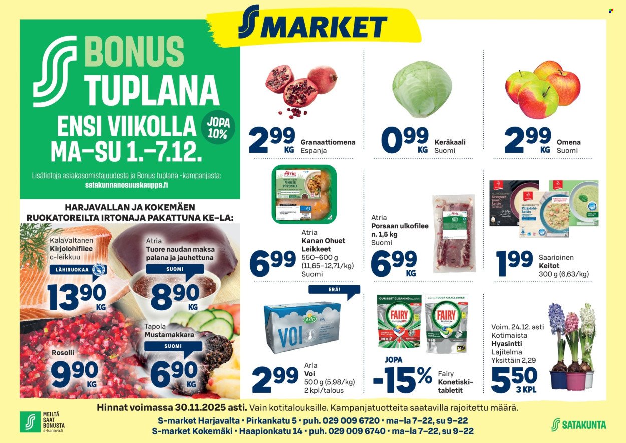 S-MARKET tarjoukset - Alkaen KE 26.11.2025