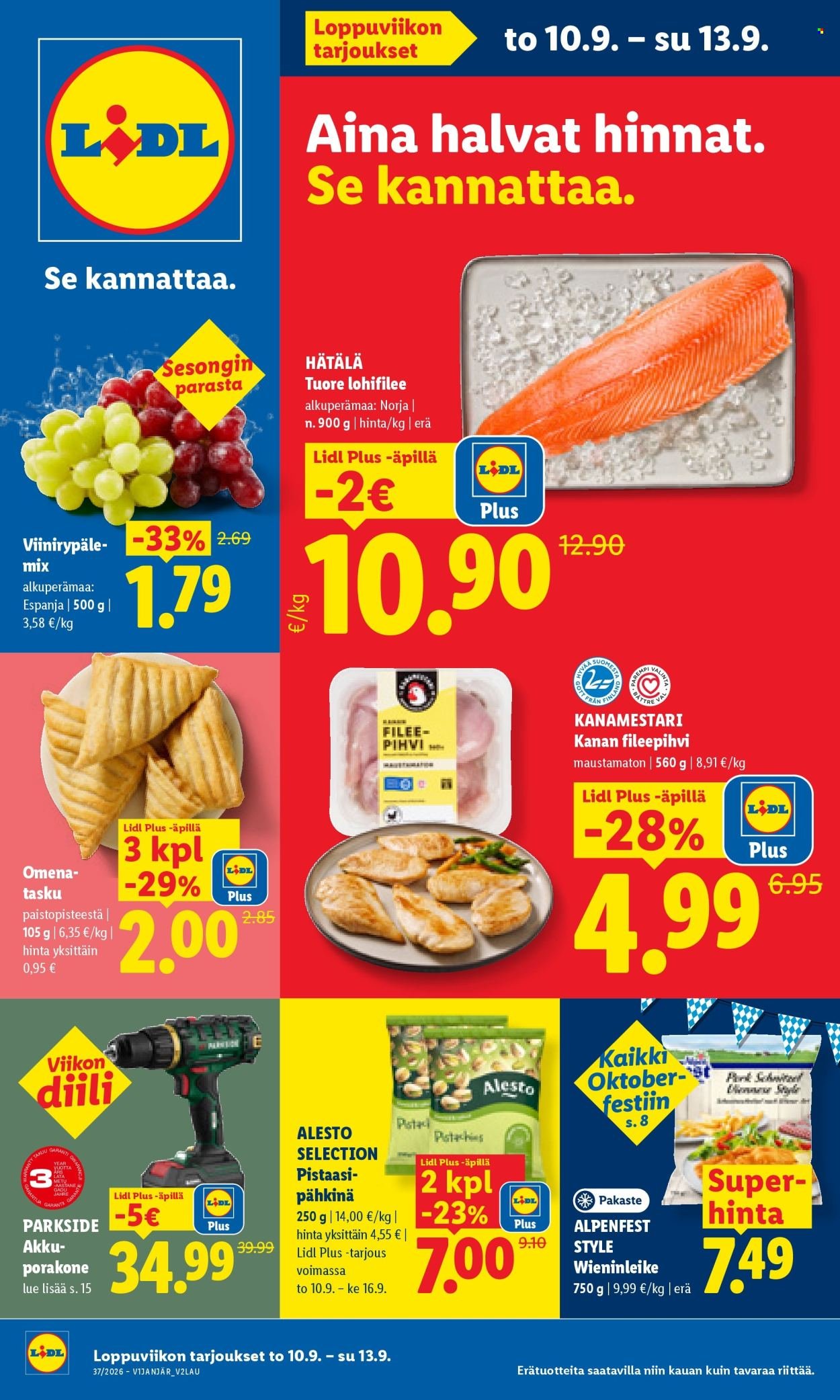 LIDL tarjoukset - Alkaen TO 10.9.2026