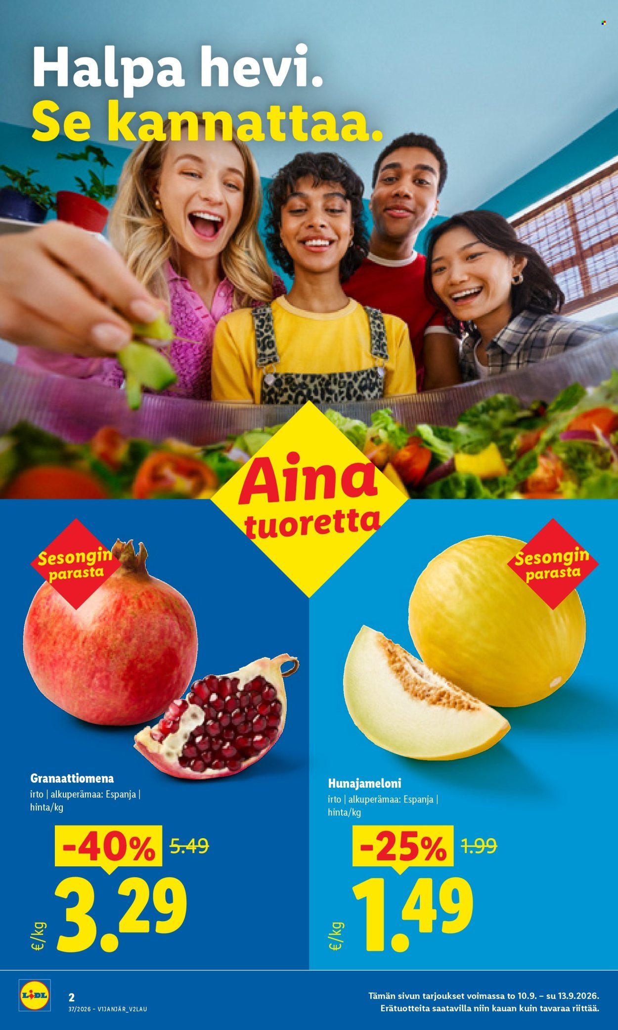 LIDL tarjoukset - Alkaen TO 10.9.2026
