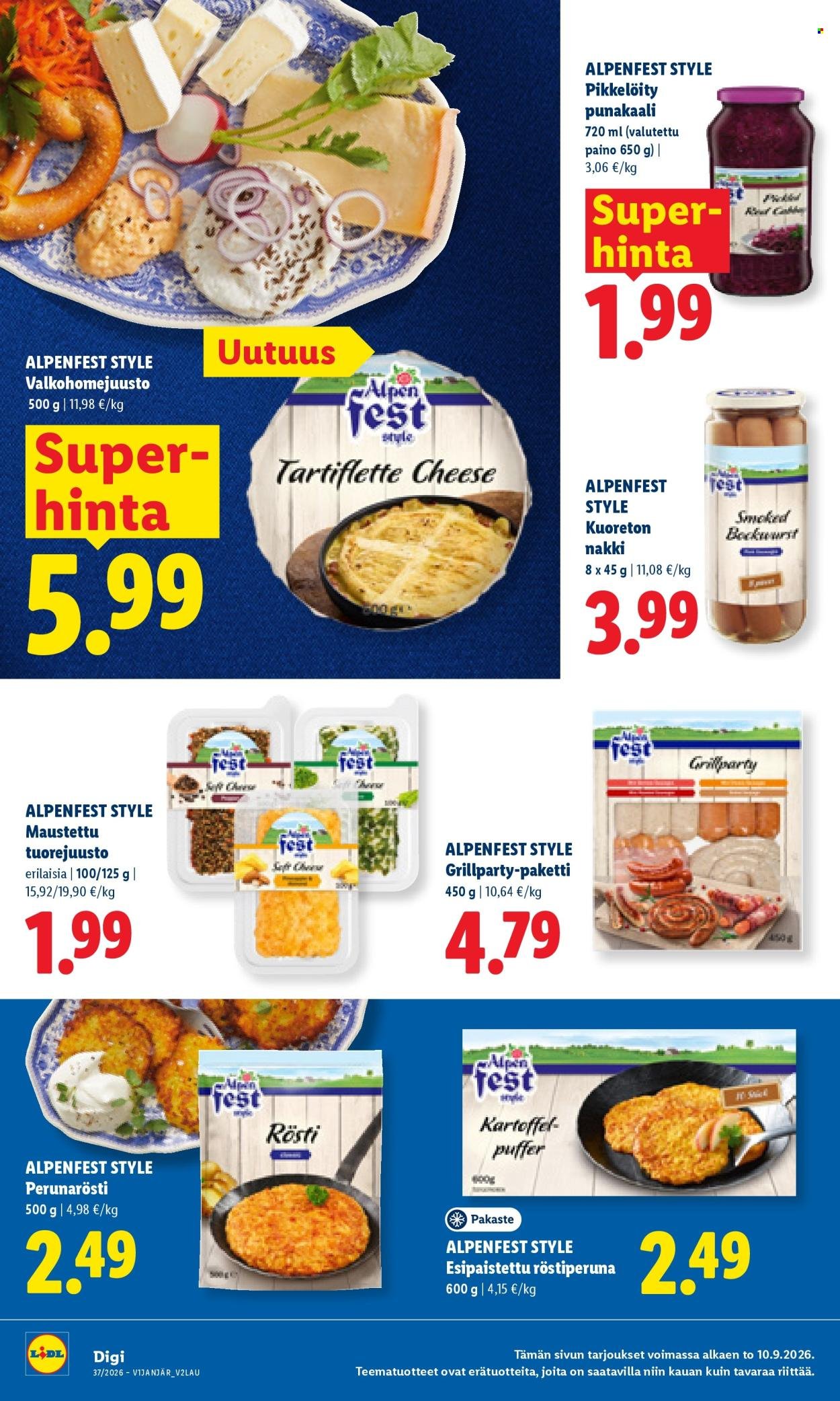LIDL tarjoukset - Alkaen TO 10.9.2026