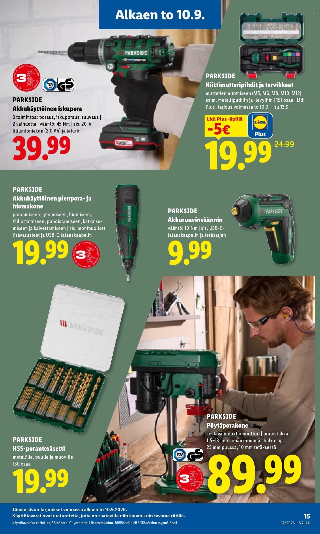 LIDL tarjoukset - Alkaen TO 10.9.2026