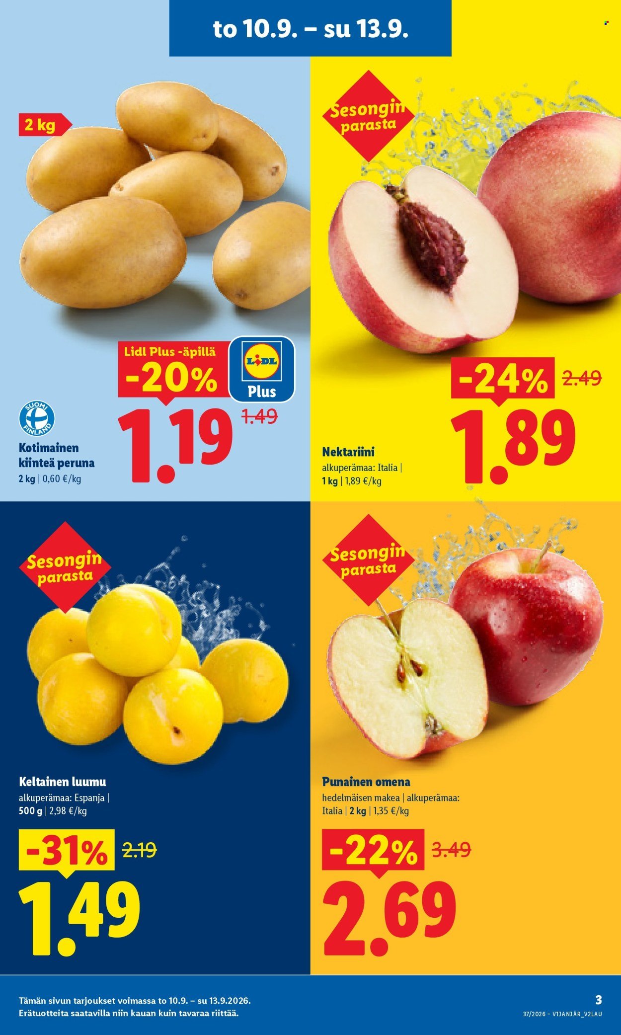 LIDL tarjoukset - Alkaen TO 10.9.2026