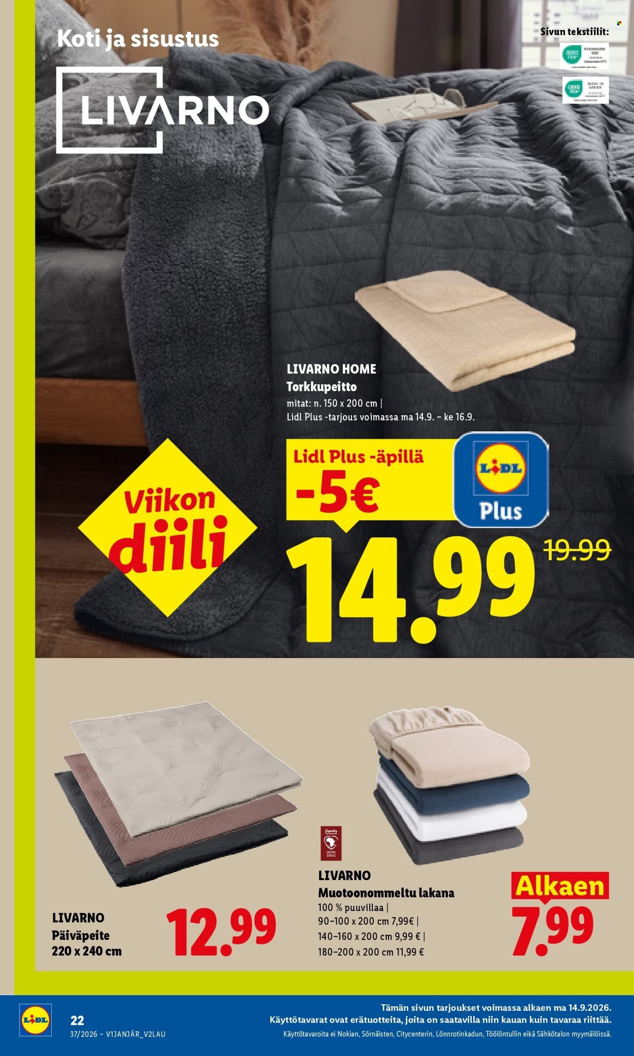 LIDL tarjoukset - Alkaen TO 10.9.2026