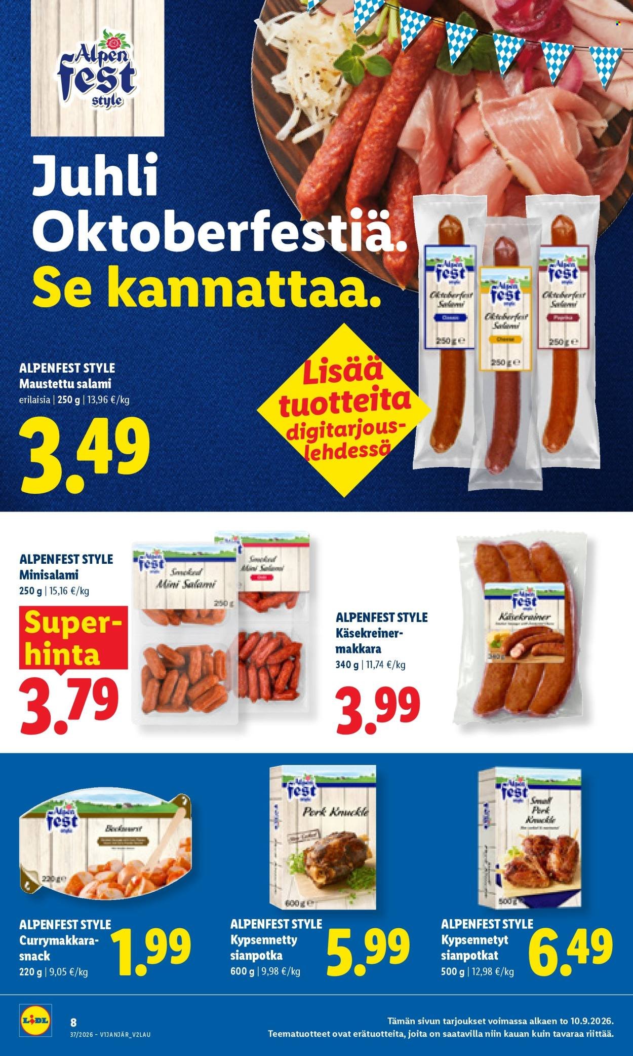 LIDL tarjoukset - Alkaen TO 10.9.2026