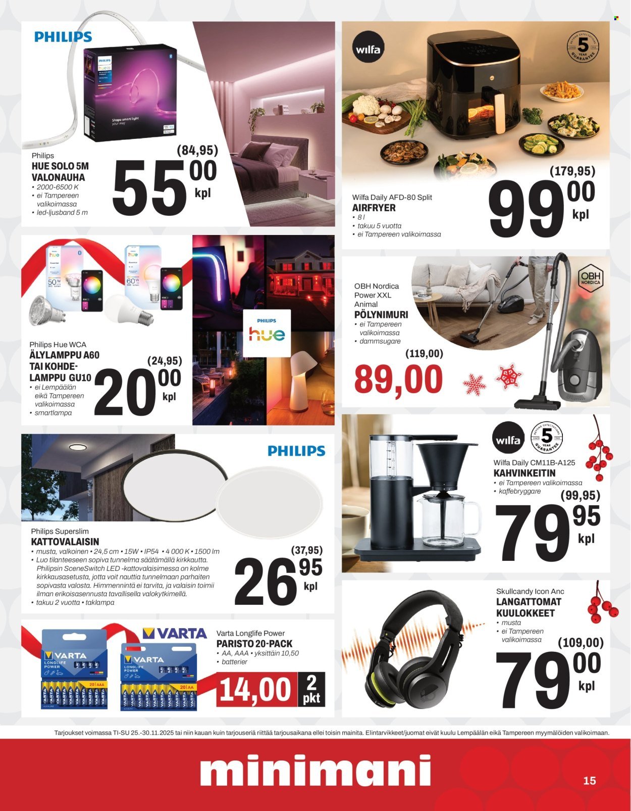 MINIMANI tarjoukset - Alkaen TI 25.11.2025