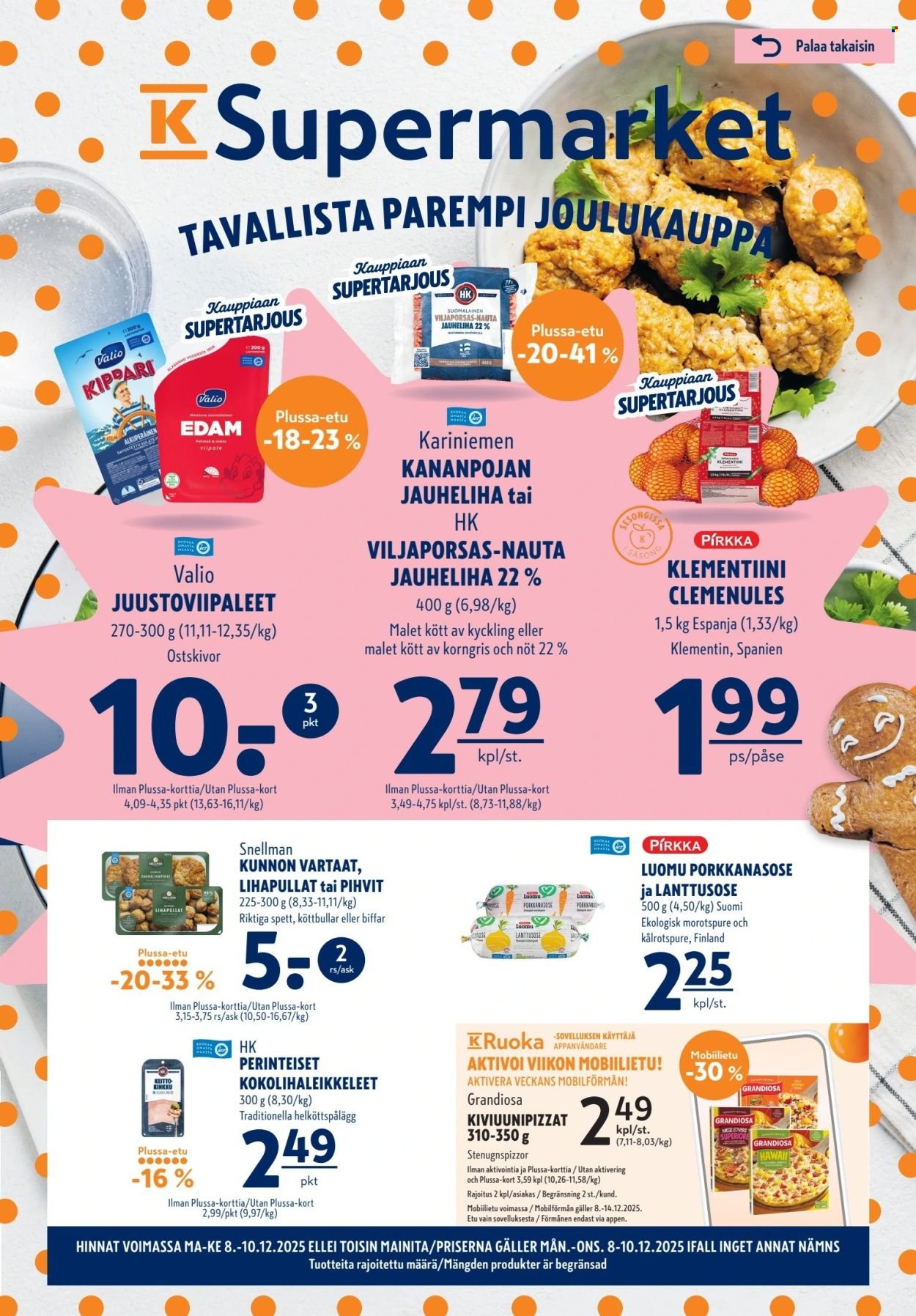 K-SUPERMARKET tarjoukset - Tavallista parempi joulukauppa