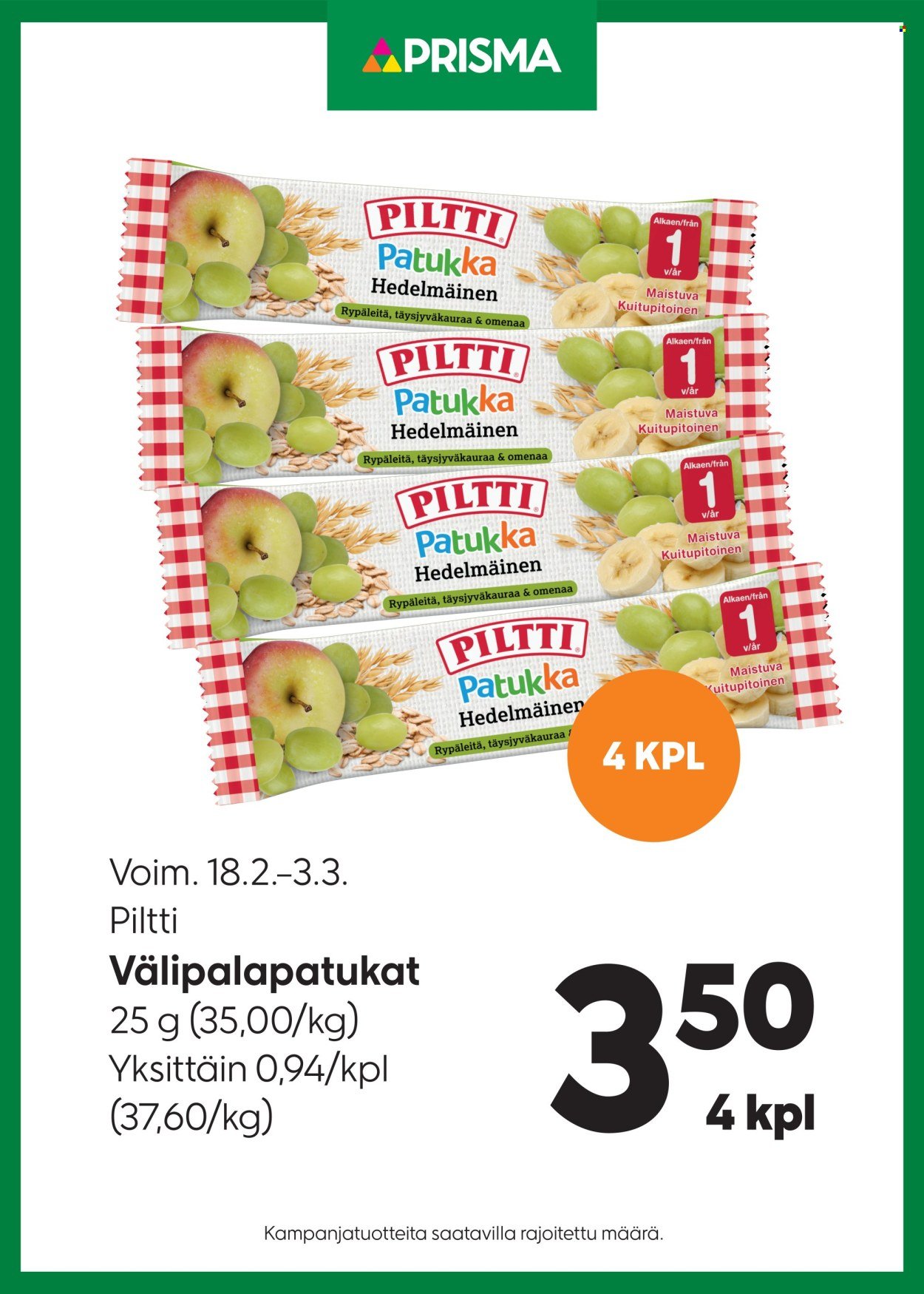 PRISMA tarjoukset - Alkaen KE 18.2.2026