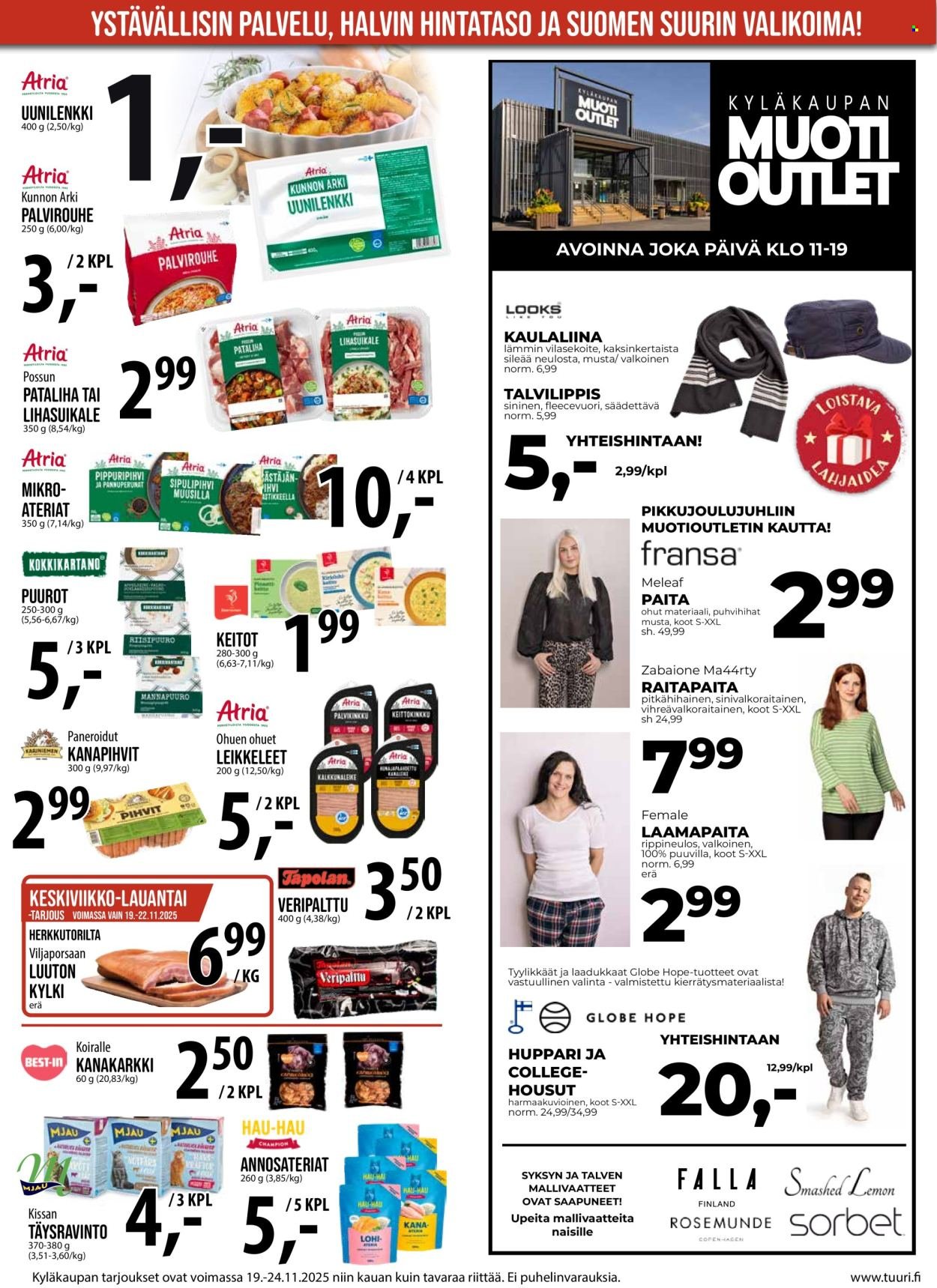 TUURI tarjoukset - Alkaen KE 19.11.2025