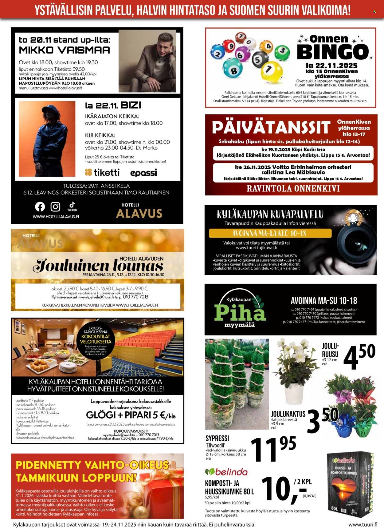 TUURI tarjoukset - Alkaen KE 19.11.2025