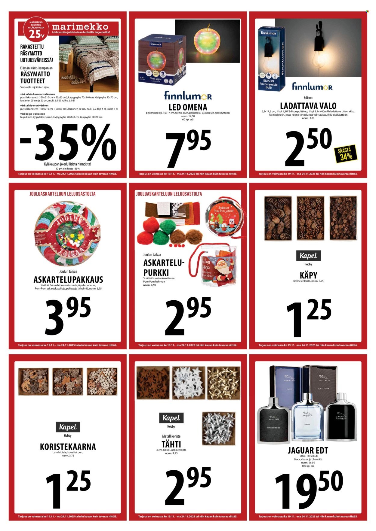 TUURI tarjoukset - Alkaen KE 19.11.2025